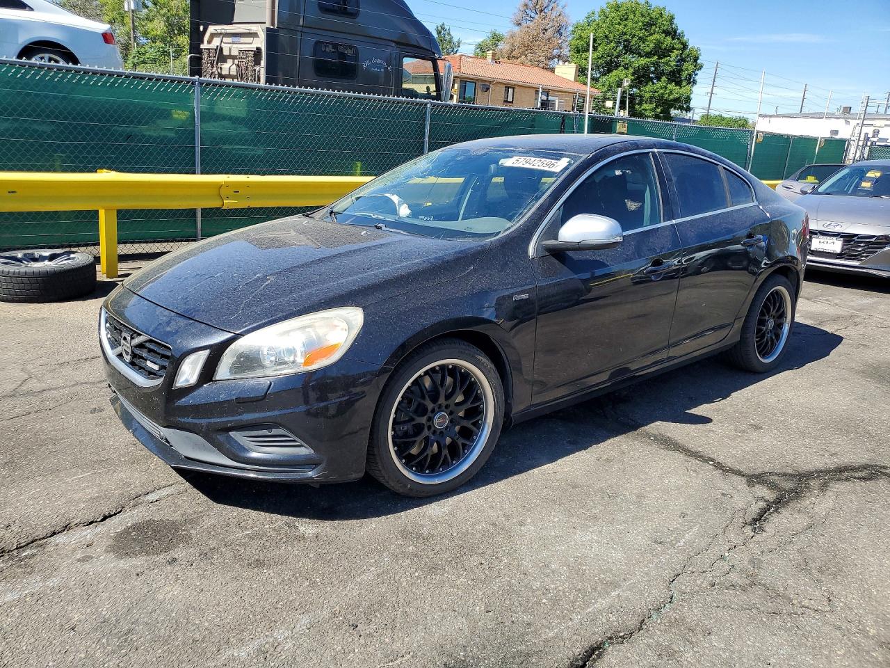 2013 Volvo S60 T6 Black vin: YV1902FH4D2229348