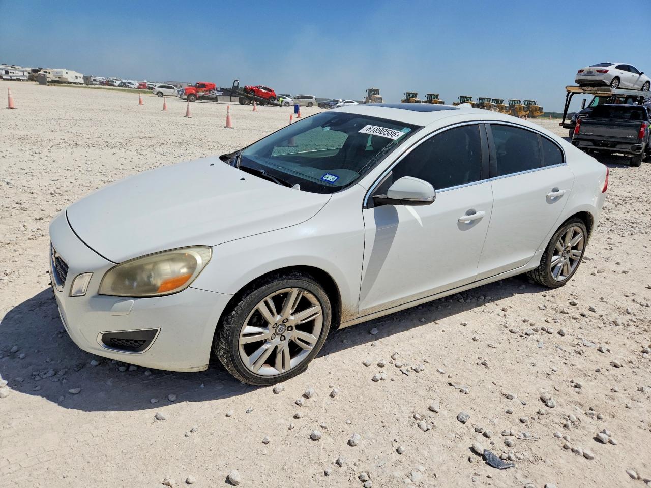 2011 Volvo S60 T6 White vin: YV1902FH5B2017328