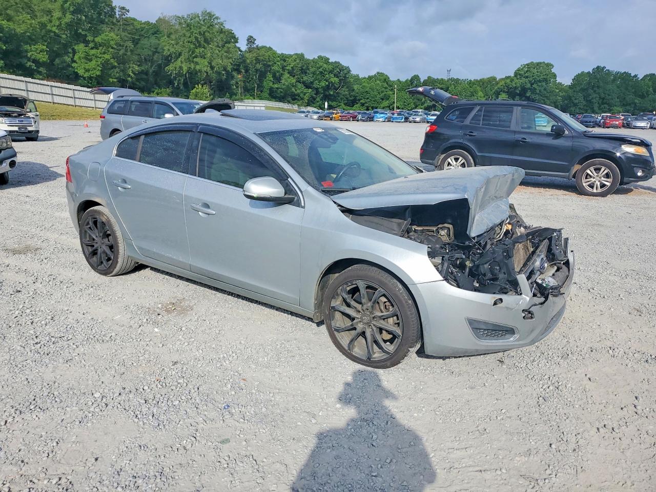 2013 Volvo S60 T6 Silver vin: YV1902FH6D2183280
