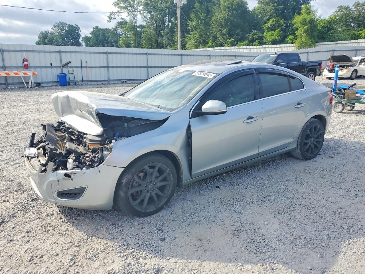 2013 Volvo S60 T6 Silver vin: YV1902FH6D2183280