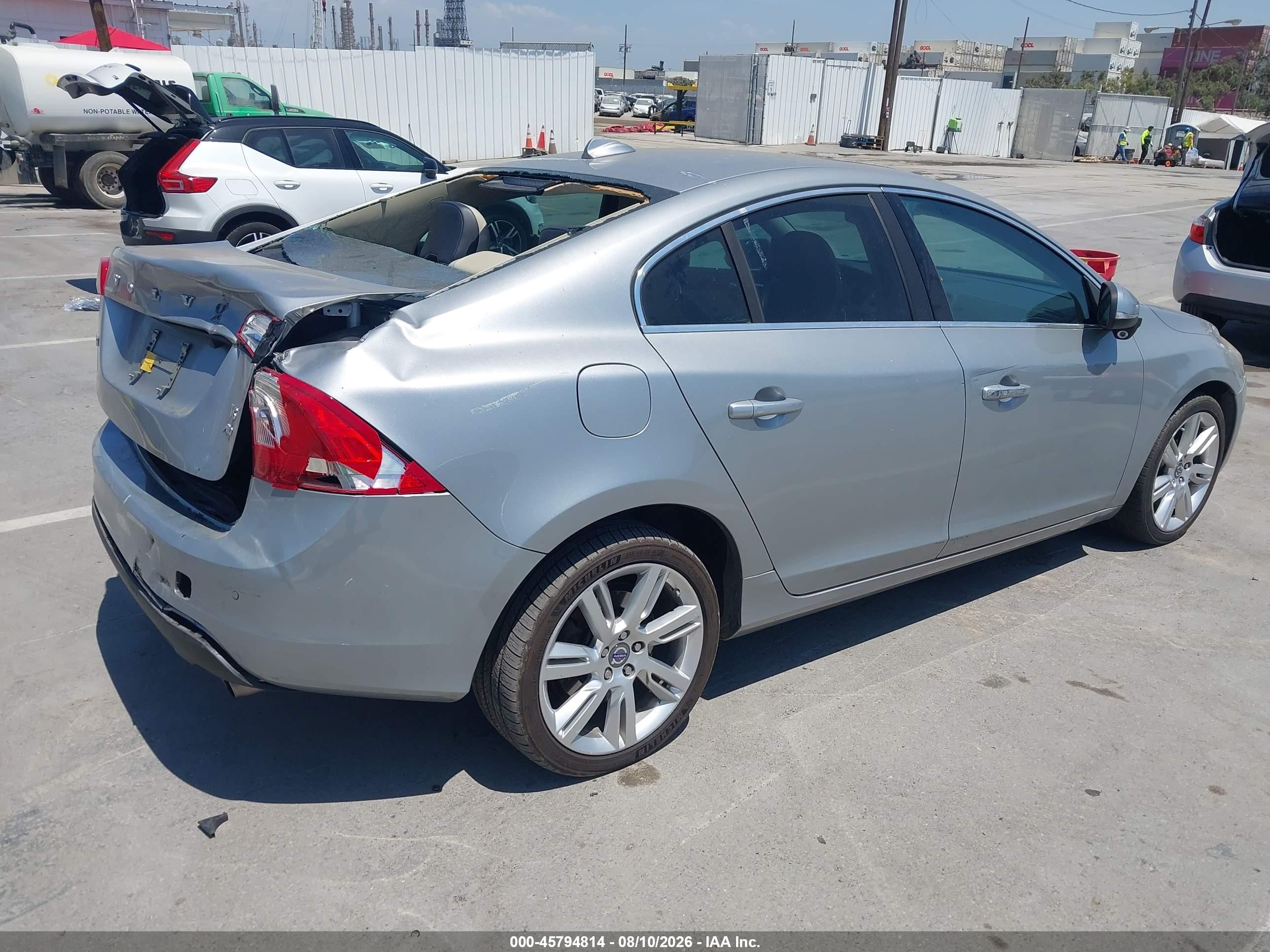 2012 Volvo S60 T6 Silver vin: YV1902FH7C2038909