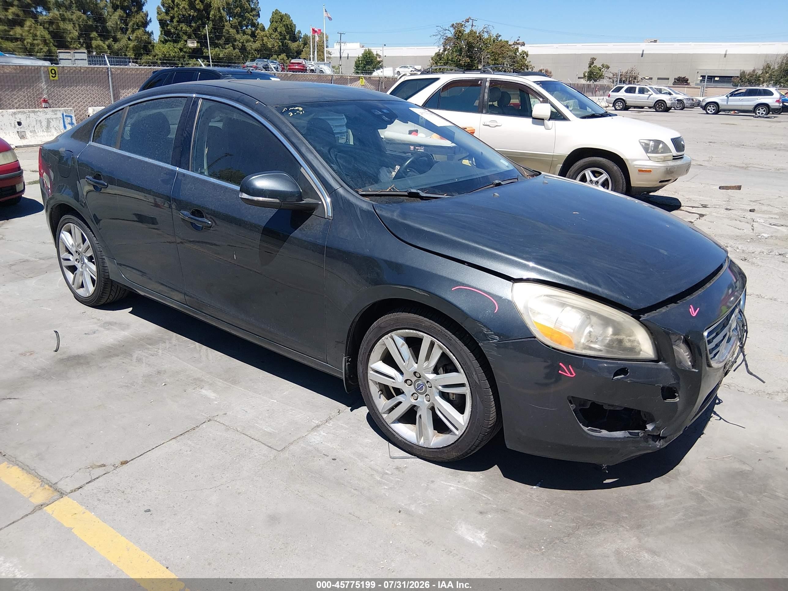 2012 Volvo S60 T6 Черный vin: YV1902FH7C2111678