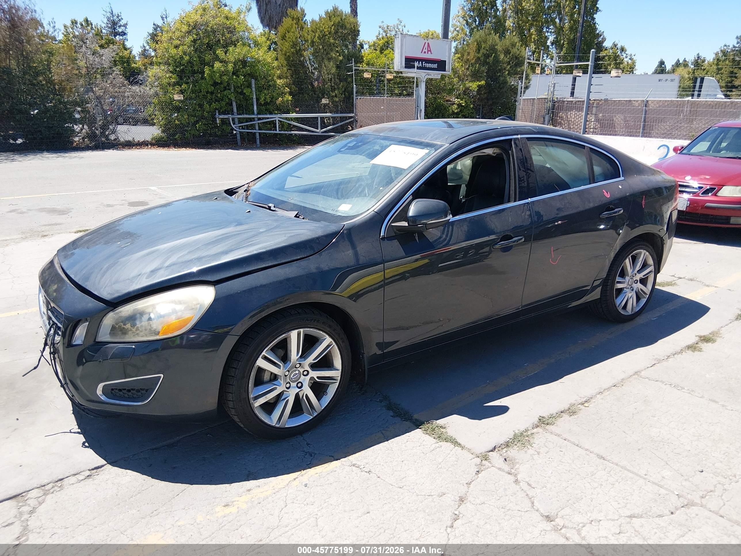2012 Volvo S60 T6 Черный vin: YV1902FH7C2111678