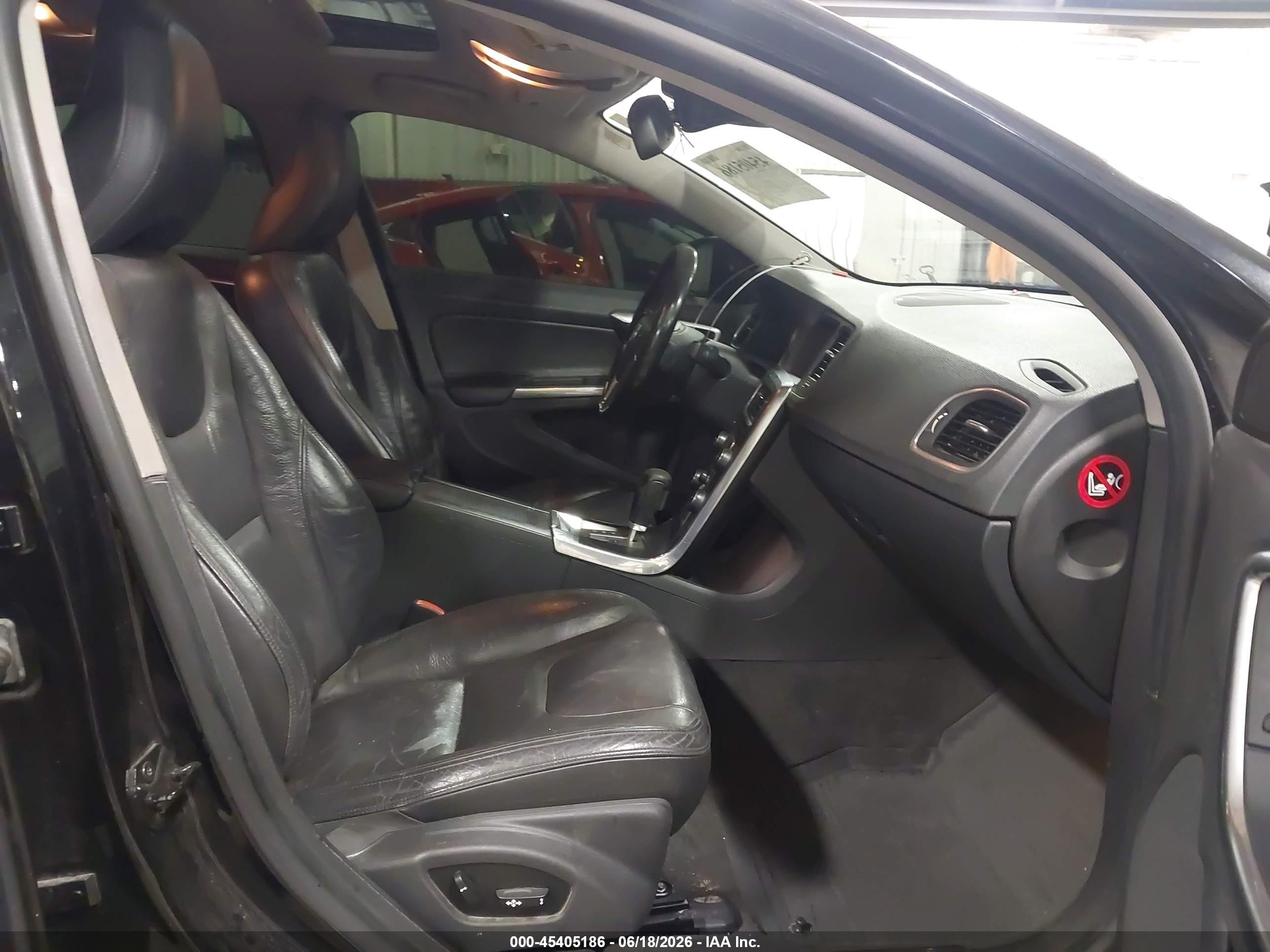 2012 Volvo S60 T6 Black vin: YV1902FH8C2089951
