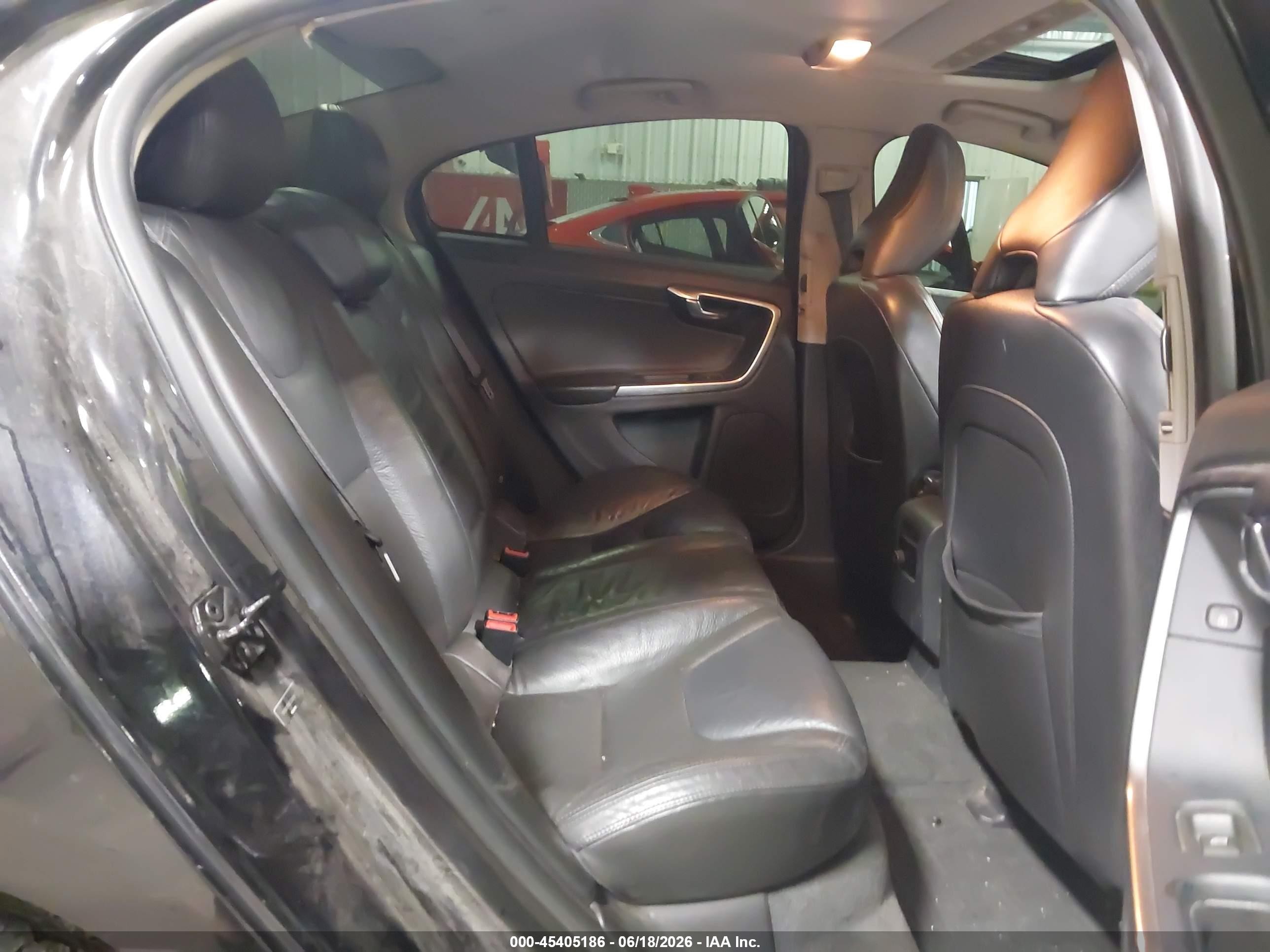 2012 Volvo S60 T6 Black vin: YV1902FH8C2089951