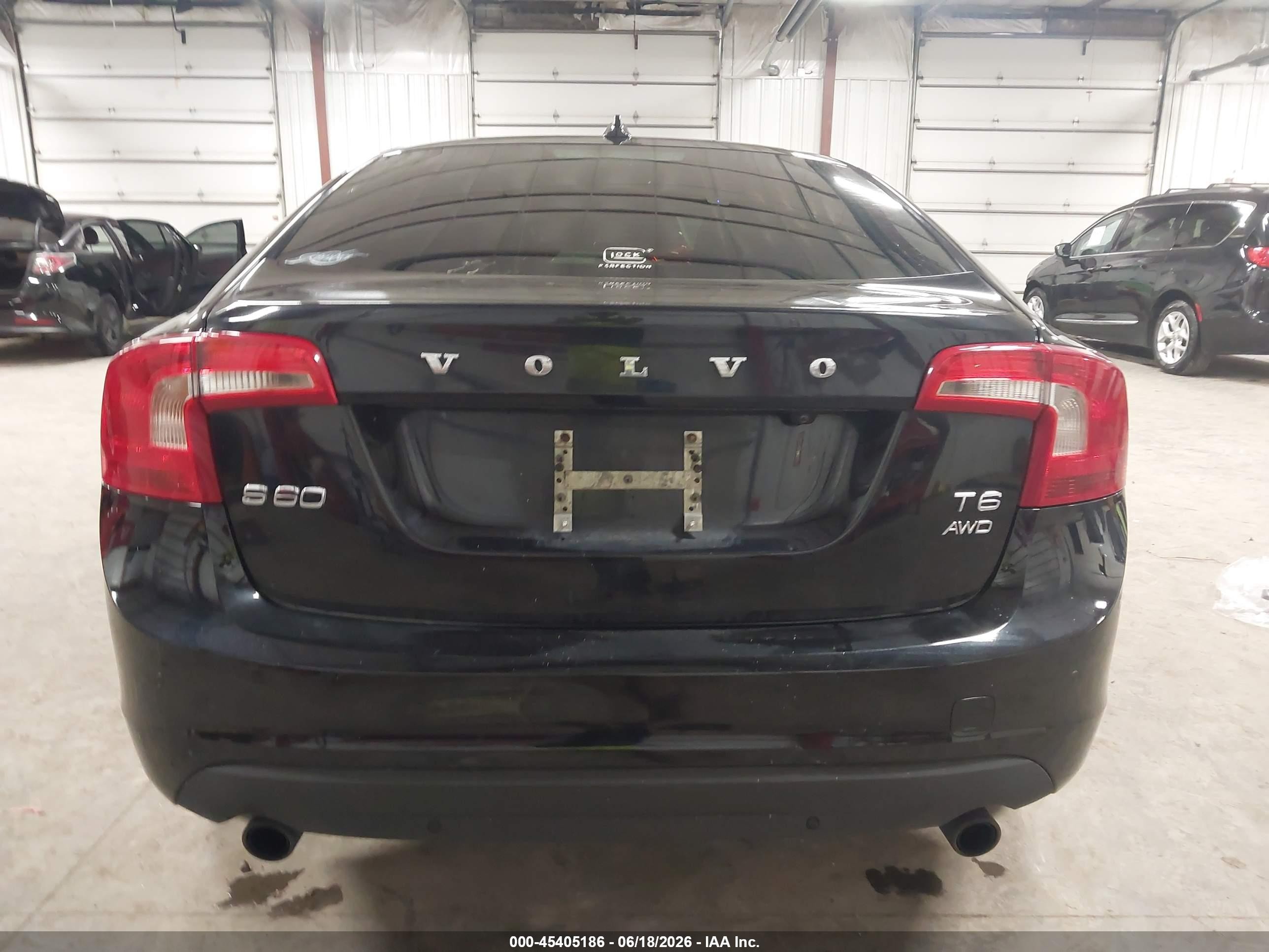 2012 Volvo S60 T6 Black vin: YV1902FH8C2089951