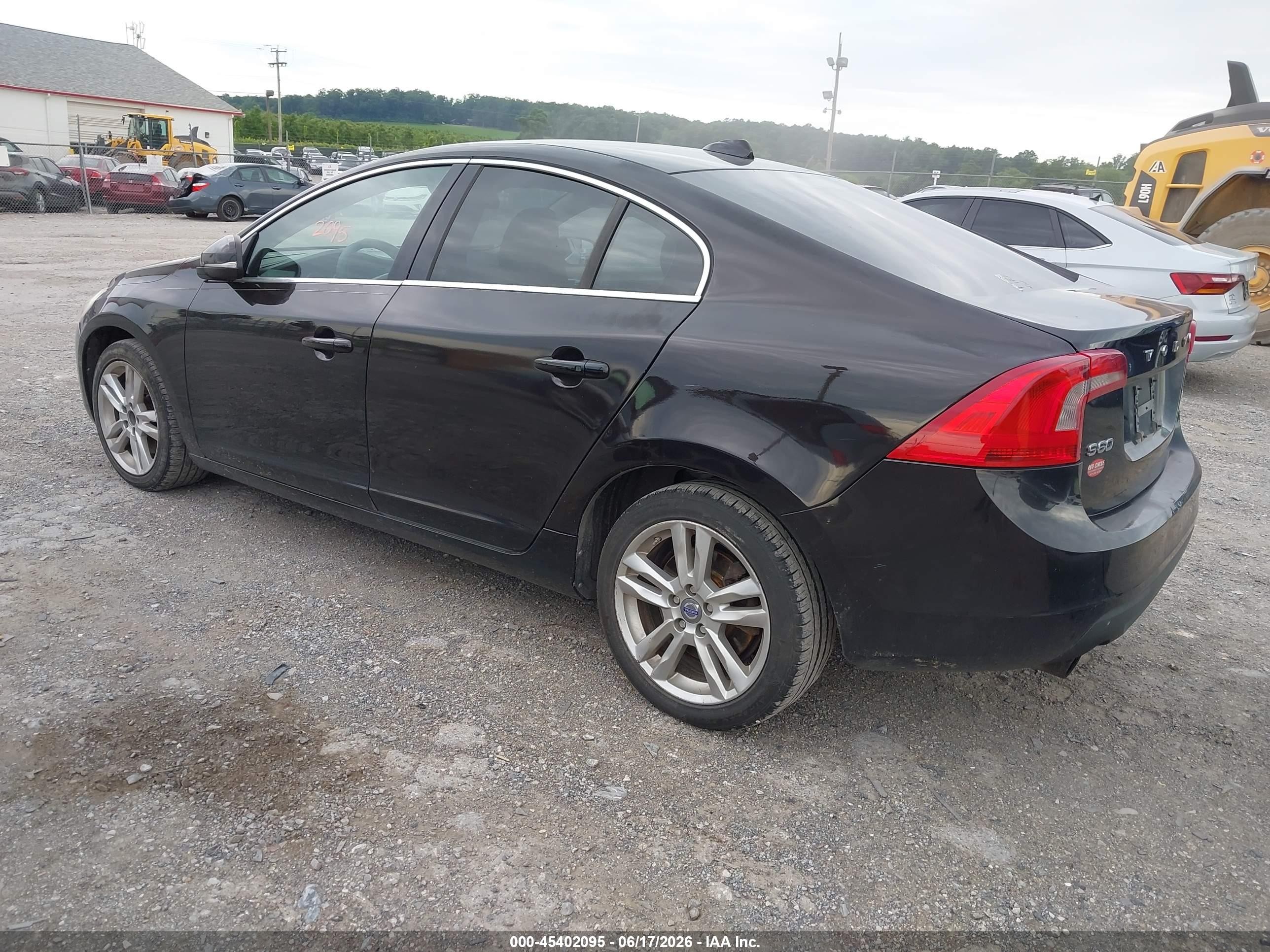 2011 Volvo S60 T6 Black vin: YV1902FH9B2016747