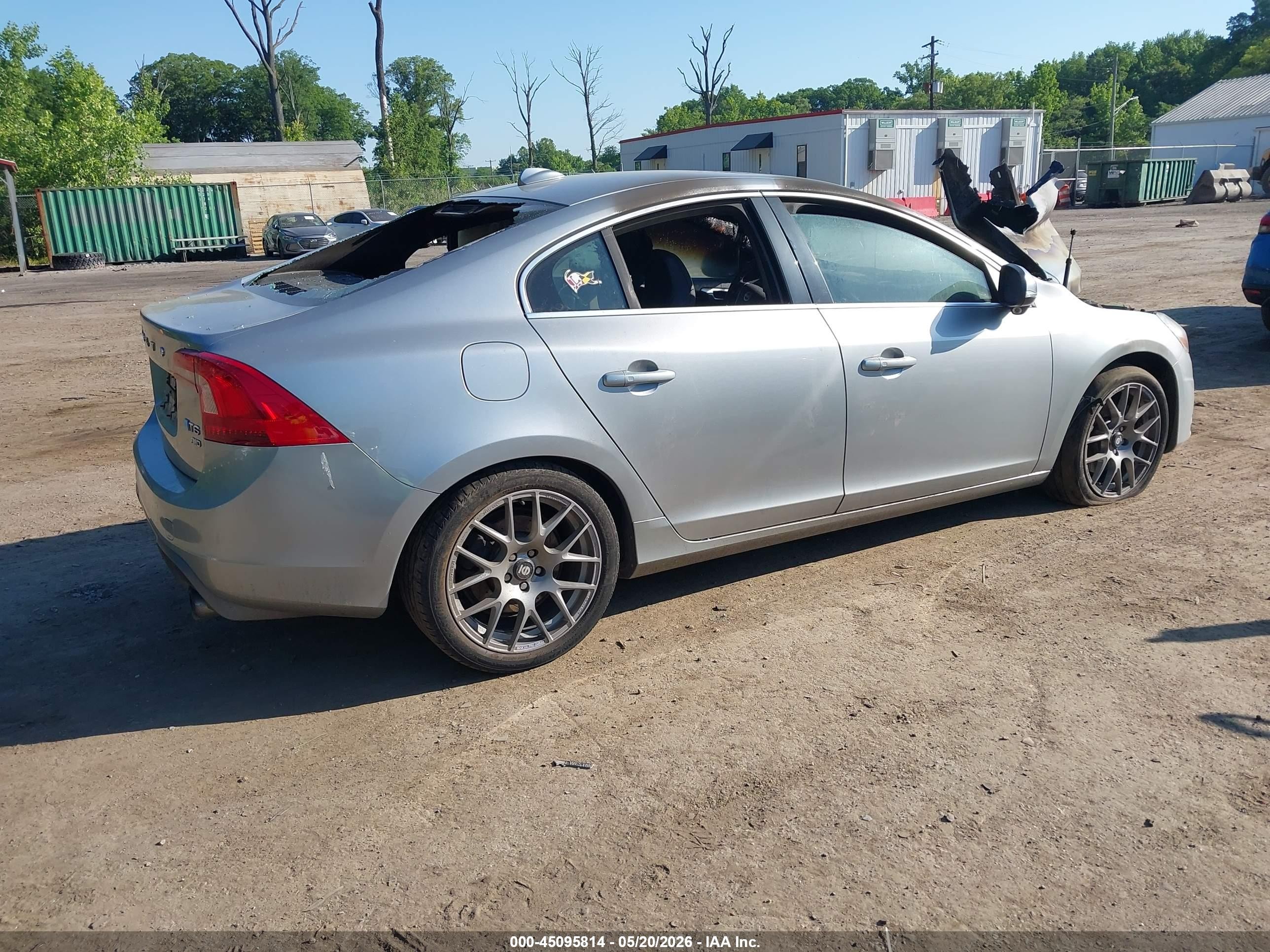2012 Volvo S60 T6 Silver vin: YV1902FH9C2081955