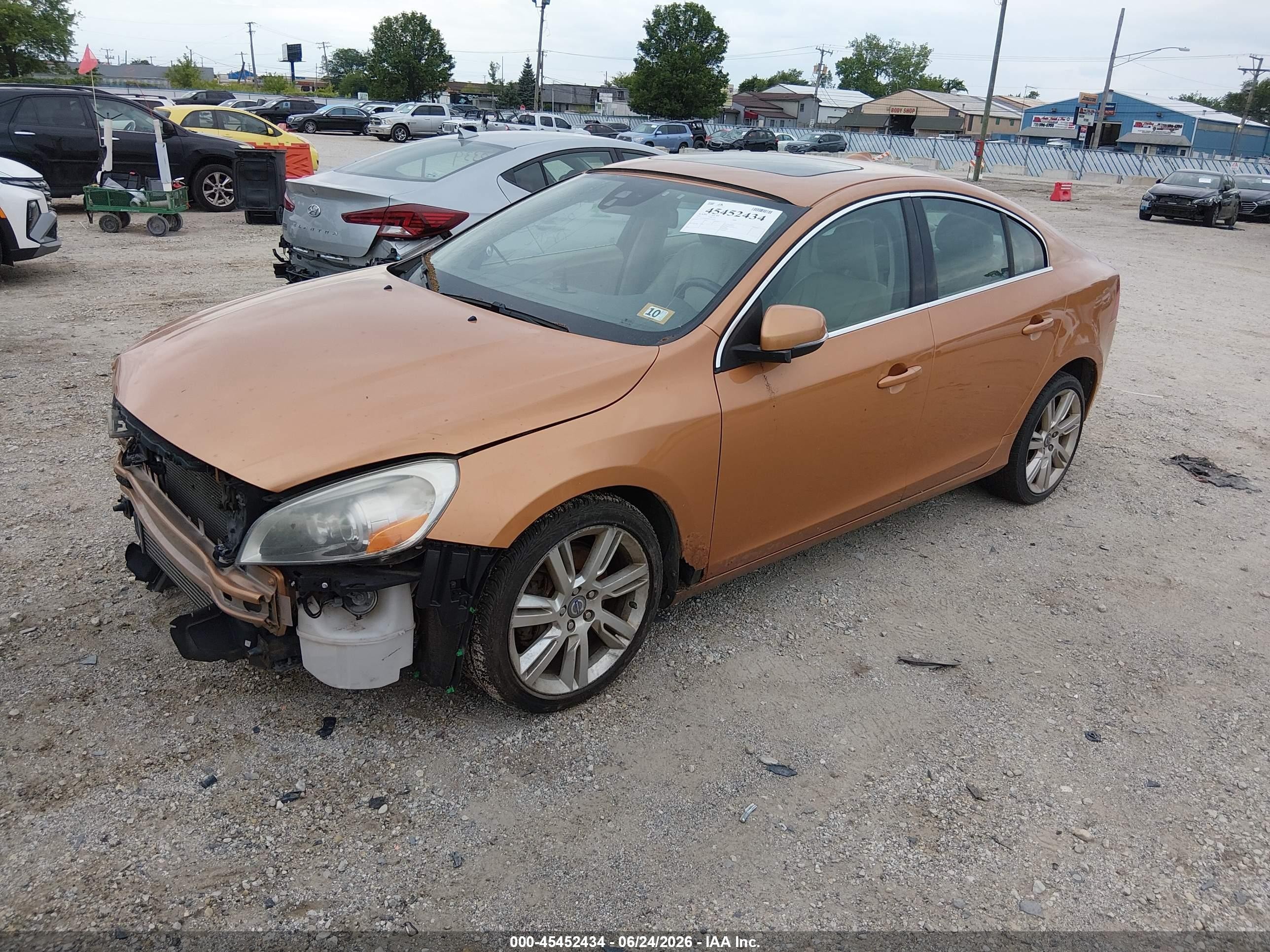 2011 Volvo S60 T6 Orange vin: YV1902FHXB2016496