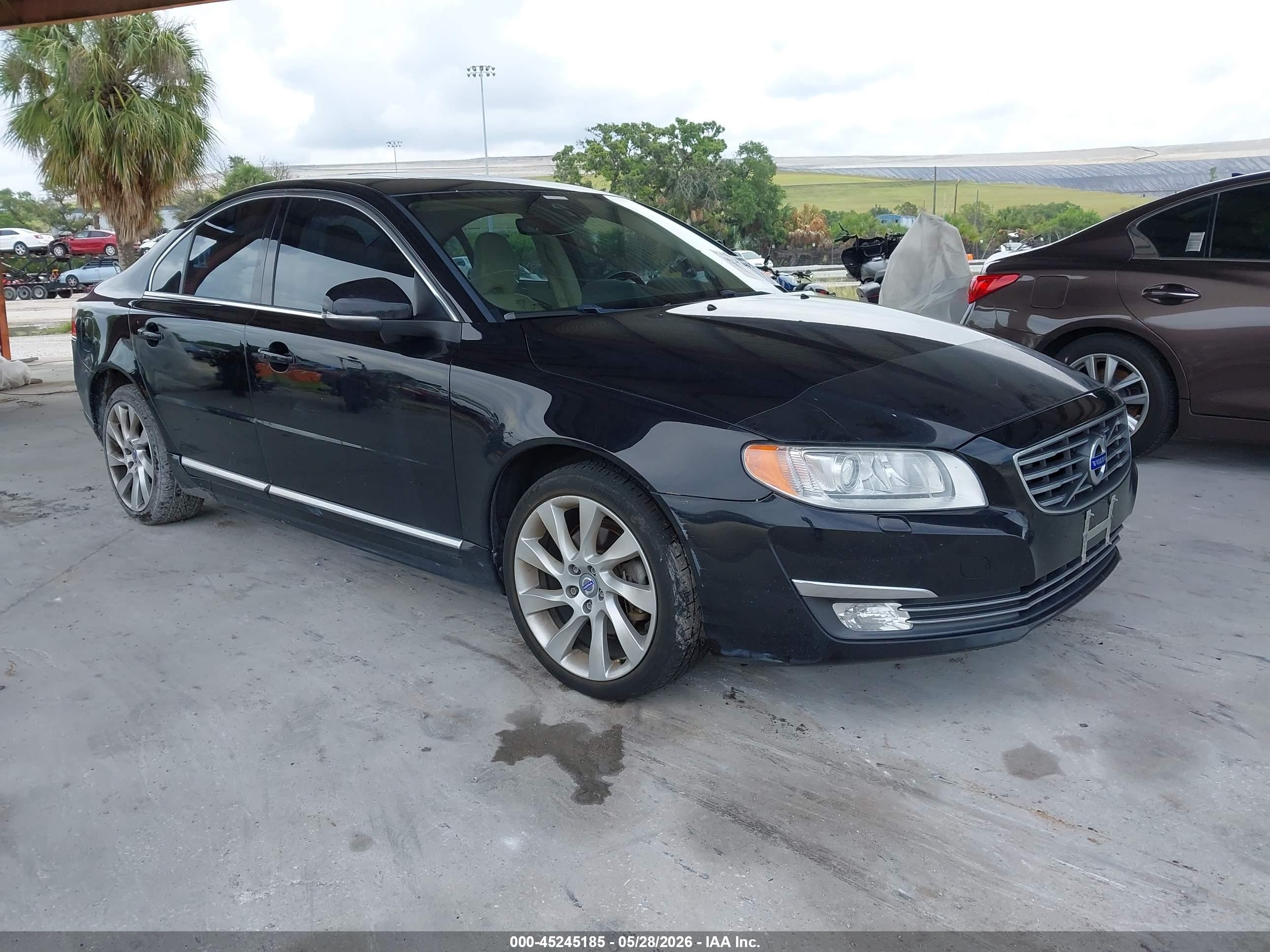 2015 Volvo S80 T6 Black vin: YV1902MKXF1190367