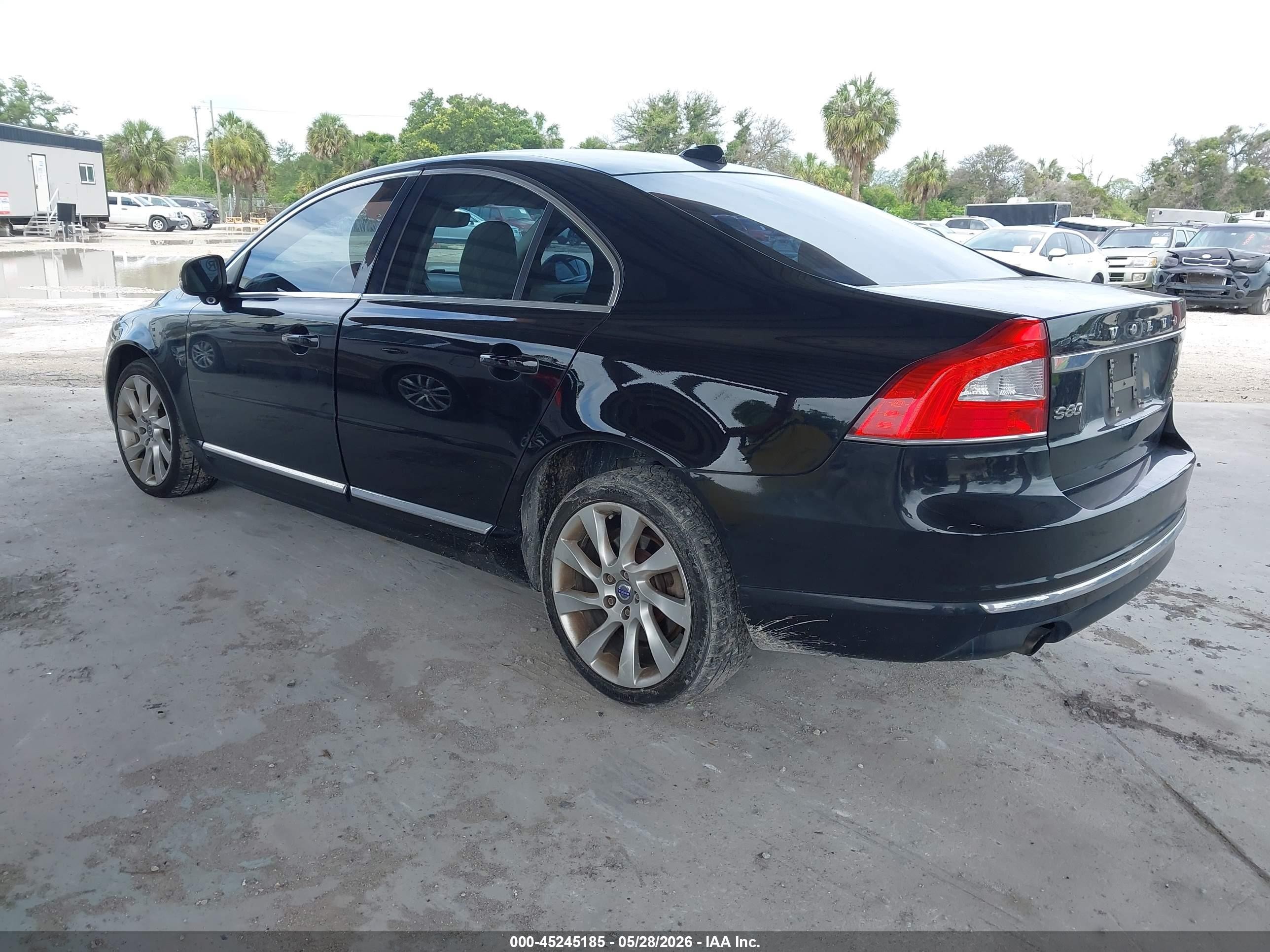 2015 Volvo S80 T6 Black vin: YV1902MKXF1190367