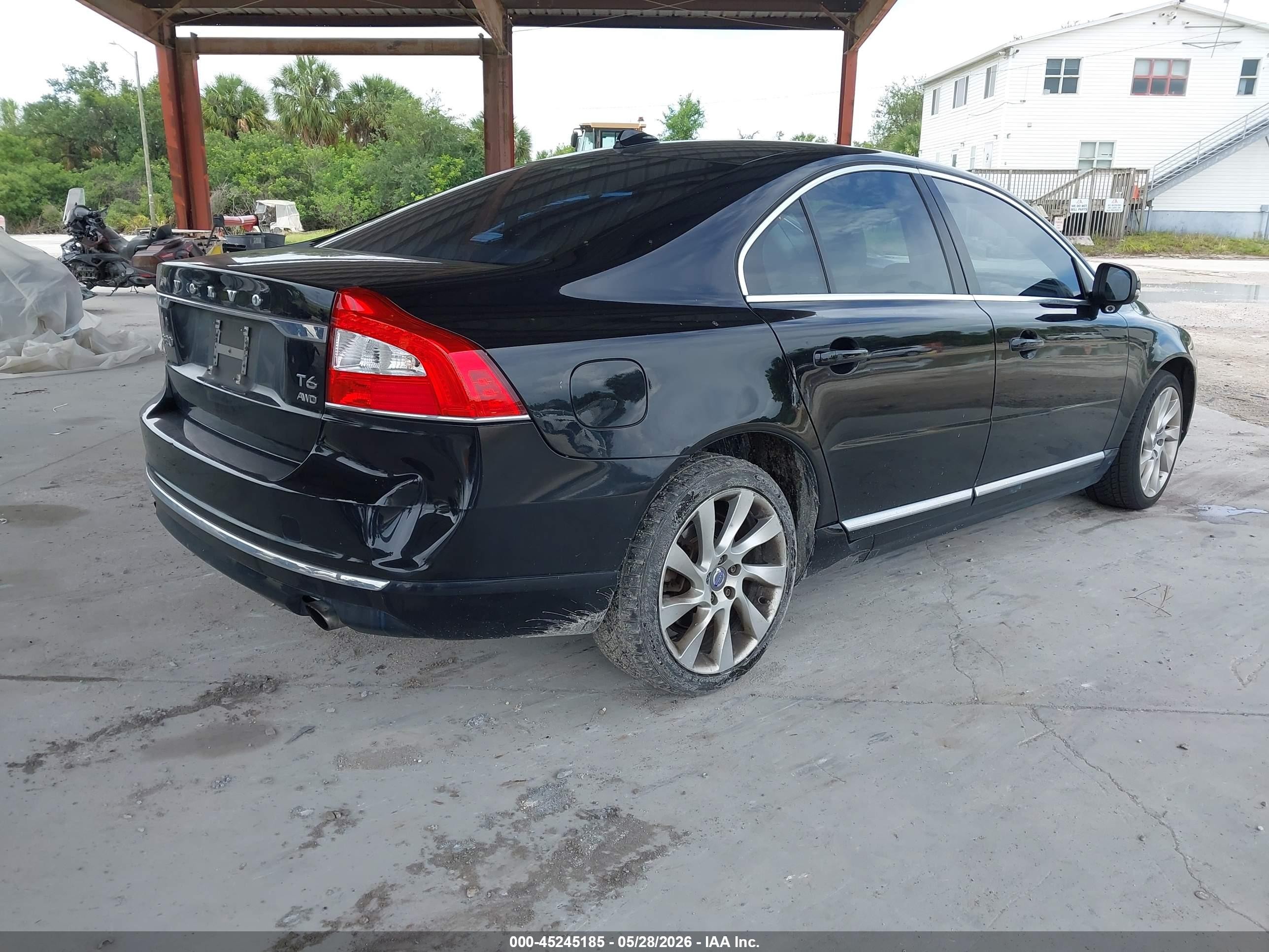 2015 Volvo S80 T6 Black vin: YV1902MKXF1190367