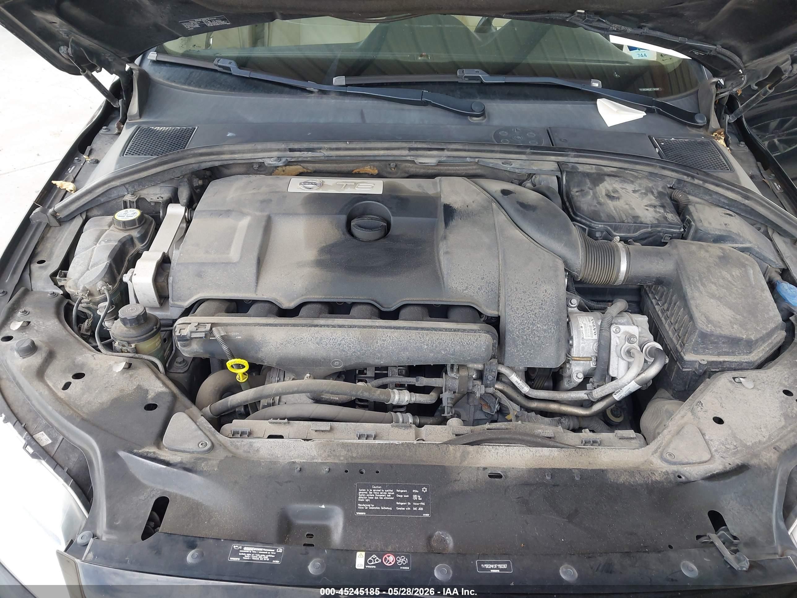 2015 Volvo S80 T6 Black vin: YV1902MKXF1190367