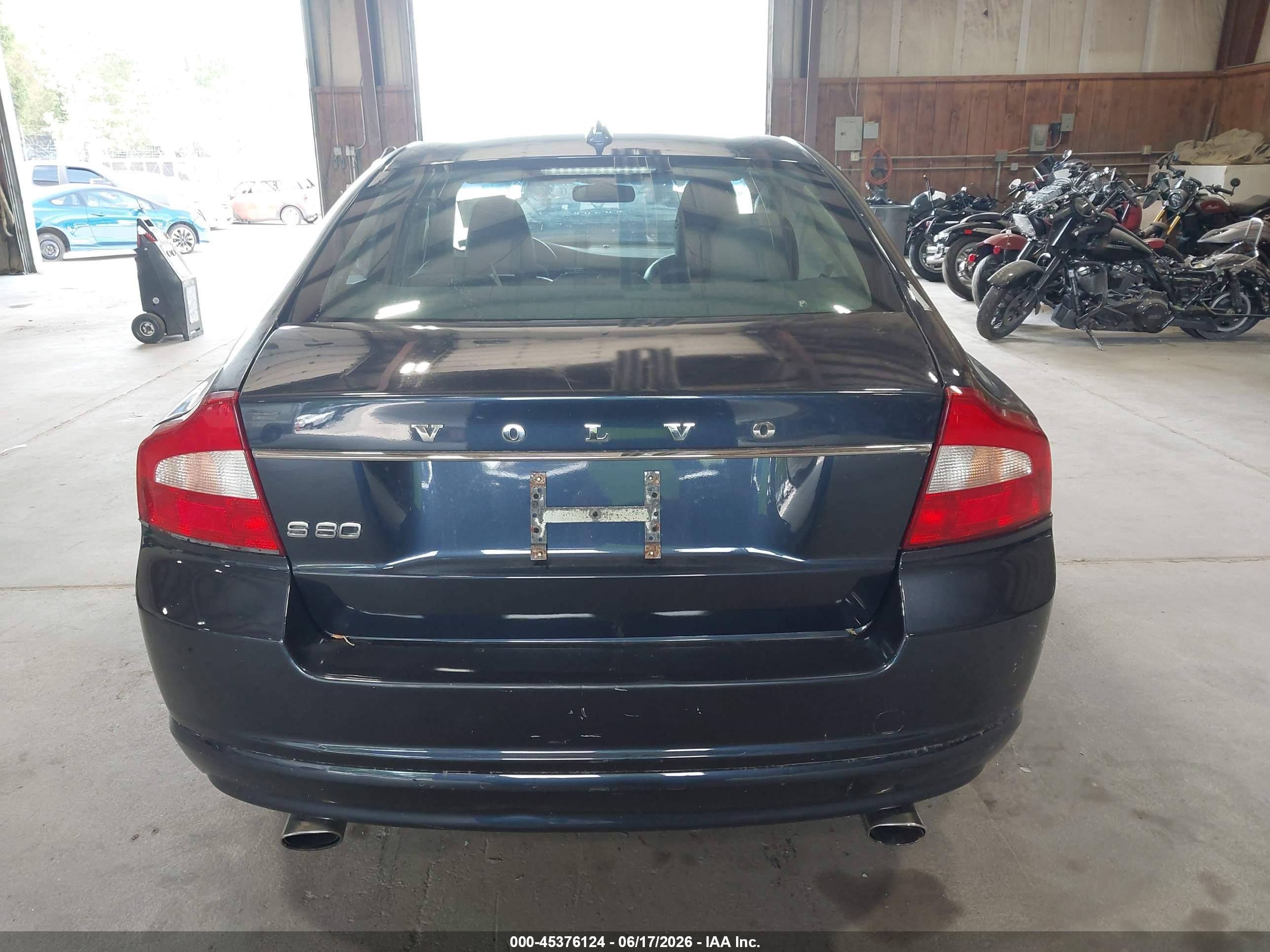 2011 Volvo S80 3.2l Blue vin: YV1940AS2B1137914