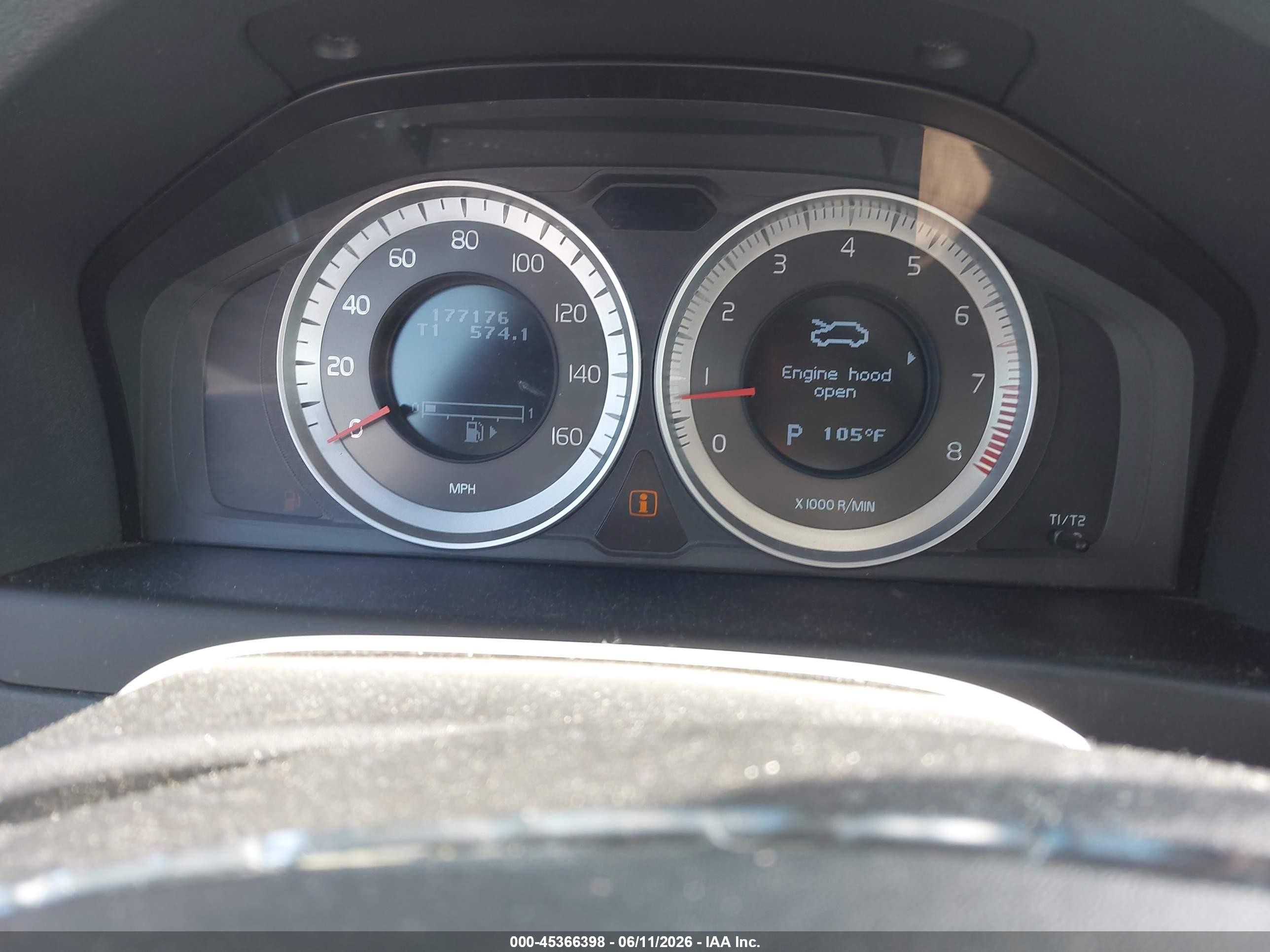 2011 Volvo S80 3.2l Черный vin: YV1940AS2B1147018