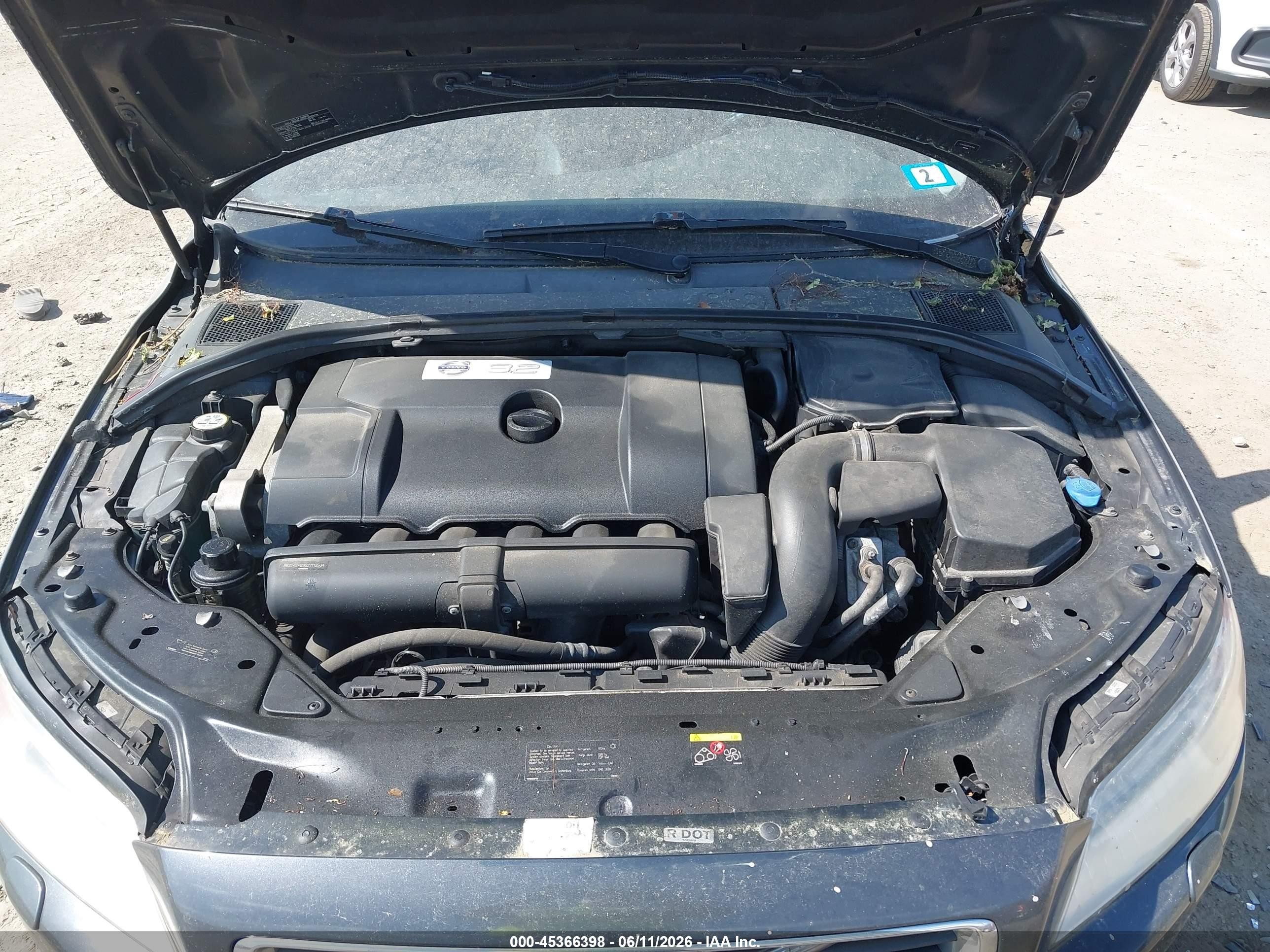 2011 Volvo S80 3.2l Черный vin: YV1940AS2B1147018