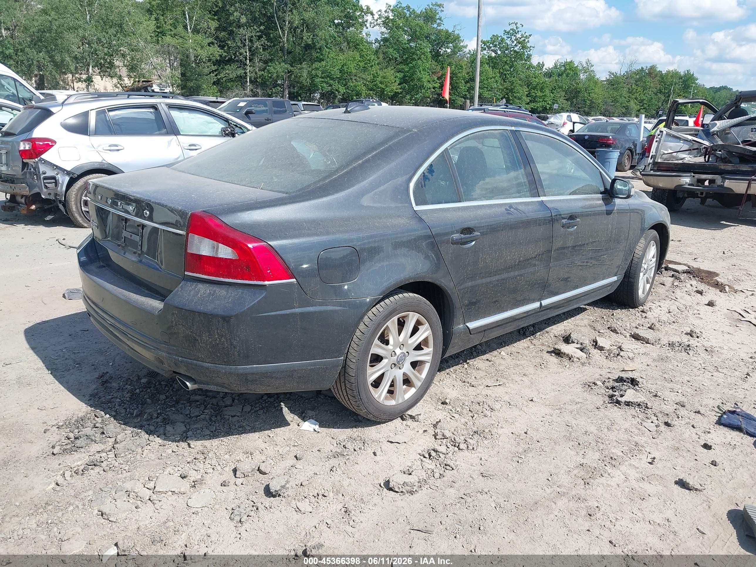 2011 Volvo S80 3.2l Черный vin: YV1940AS2B1147018