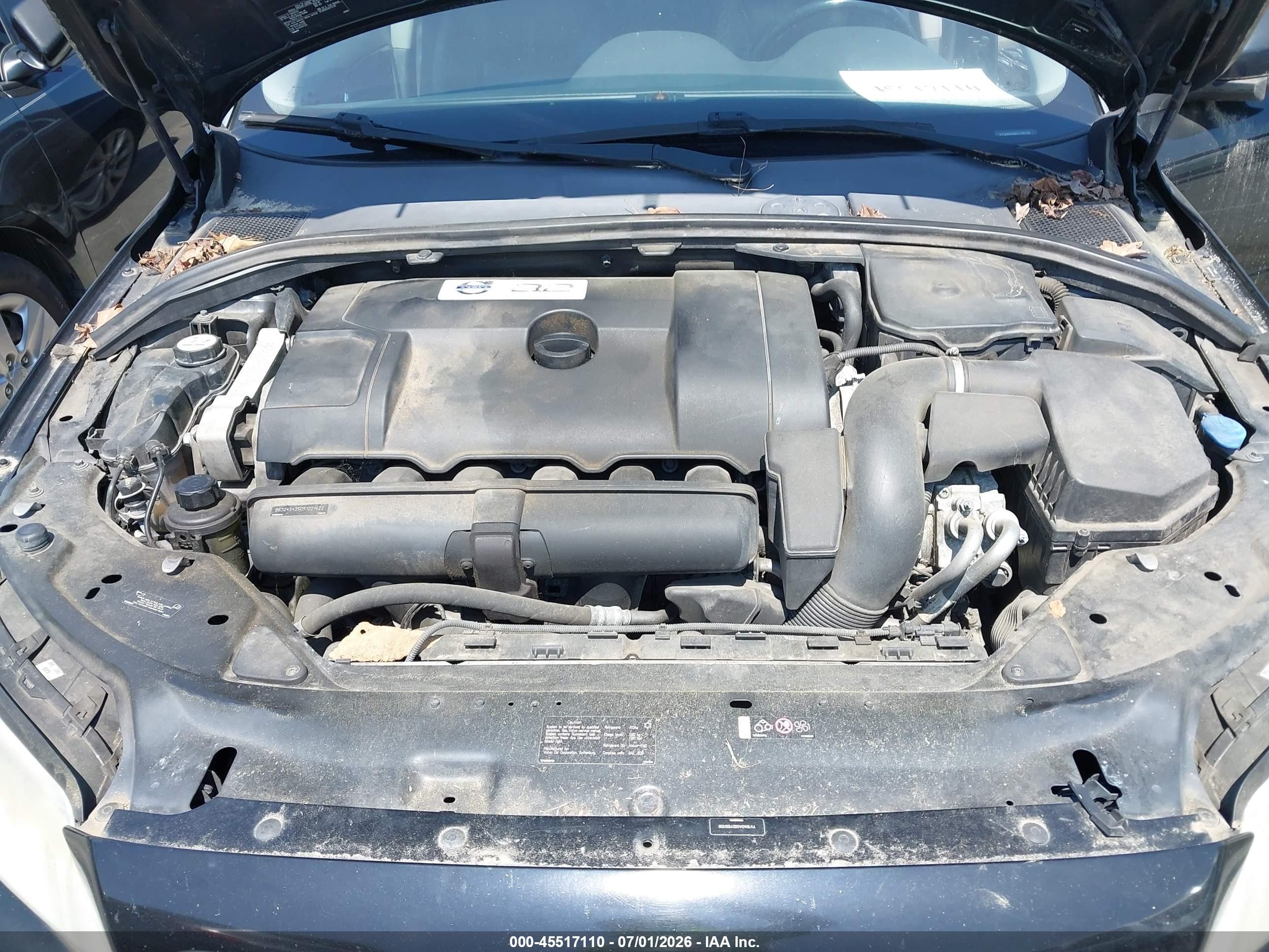 2013 Volvo S80 3.2l Black vin: YV1940AS6D1166108