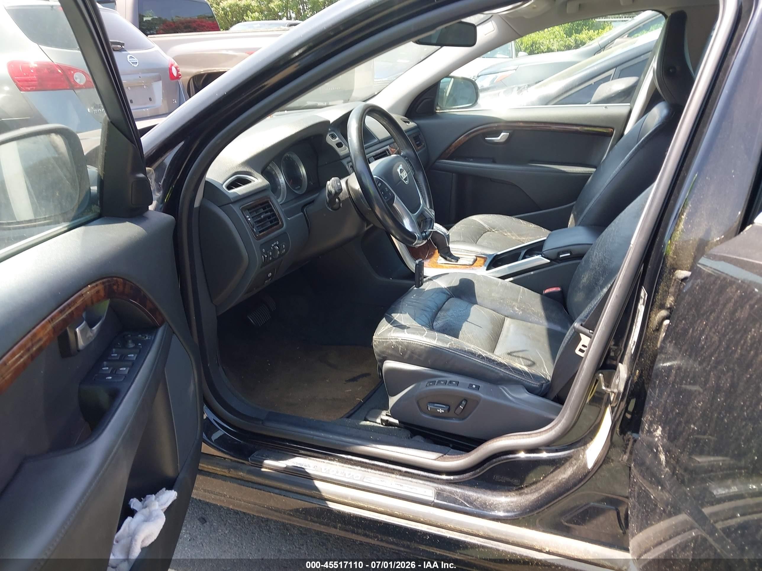 2013 Volvo S80 3.2l Black vin: YV1940AS6D1166108