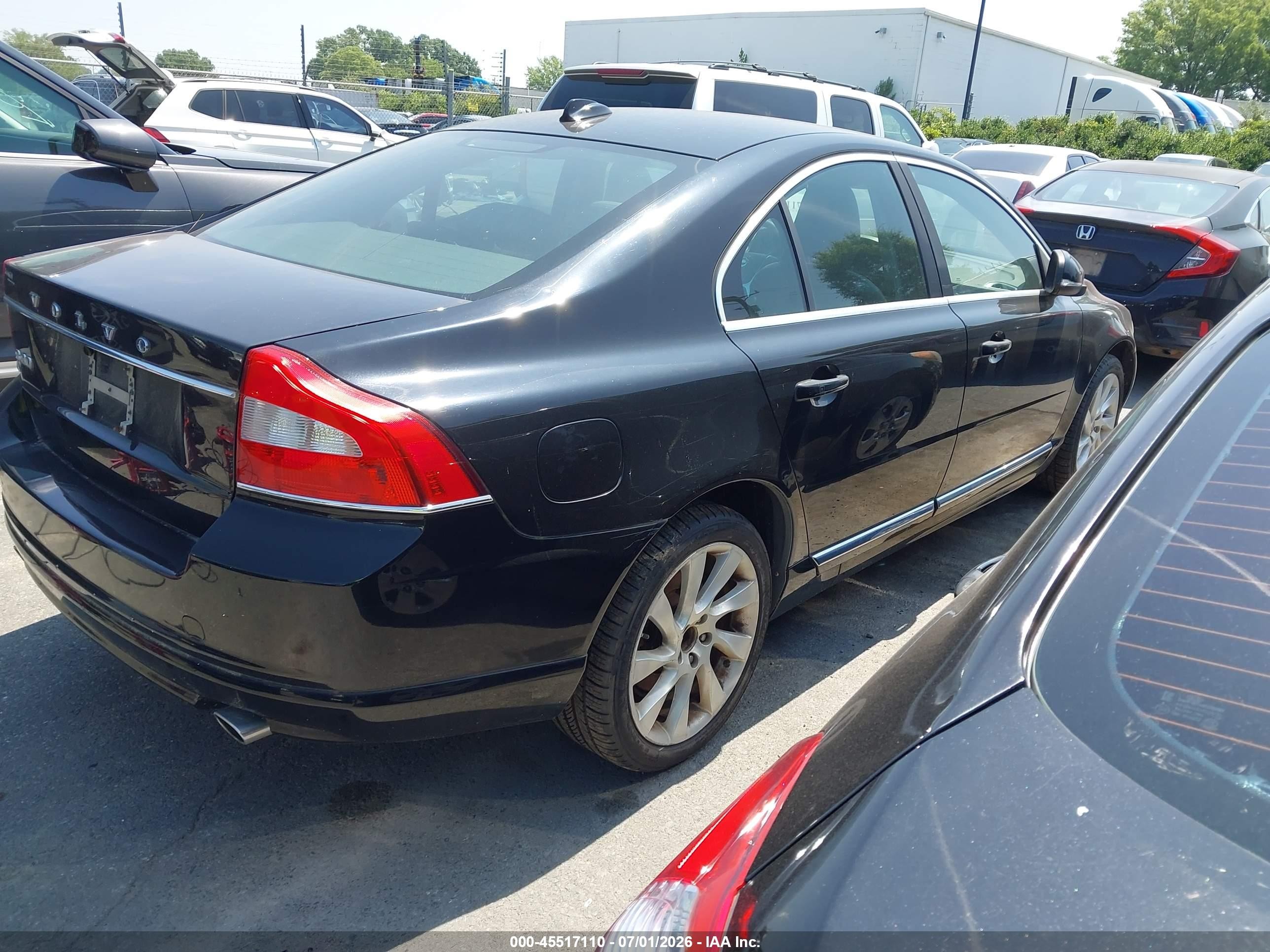 2013 Volvo S80 3.2l Black vin: YV1940AS6D1166108