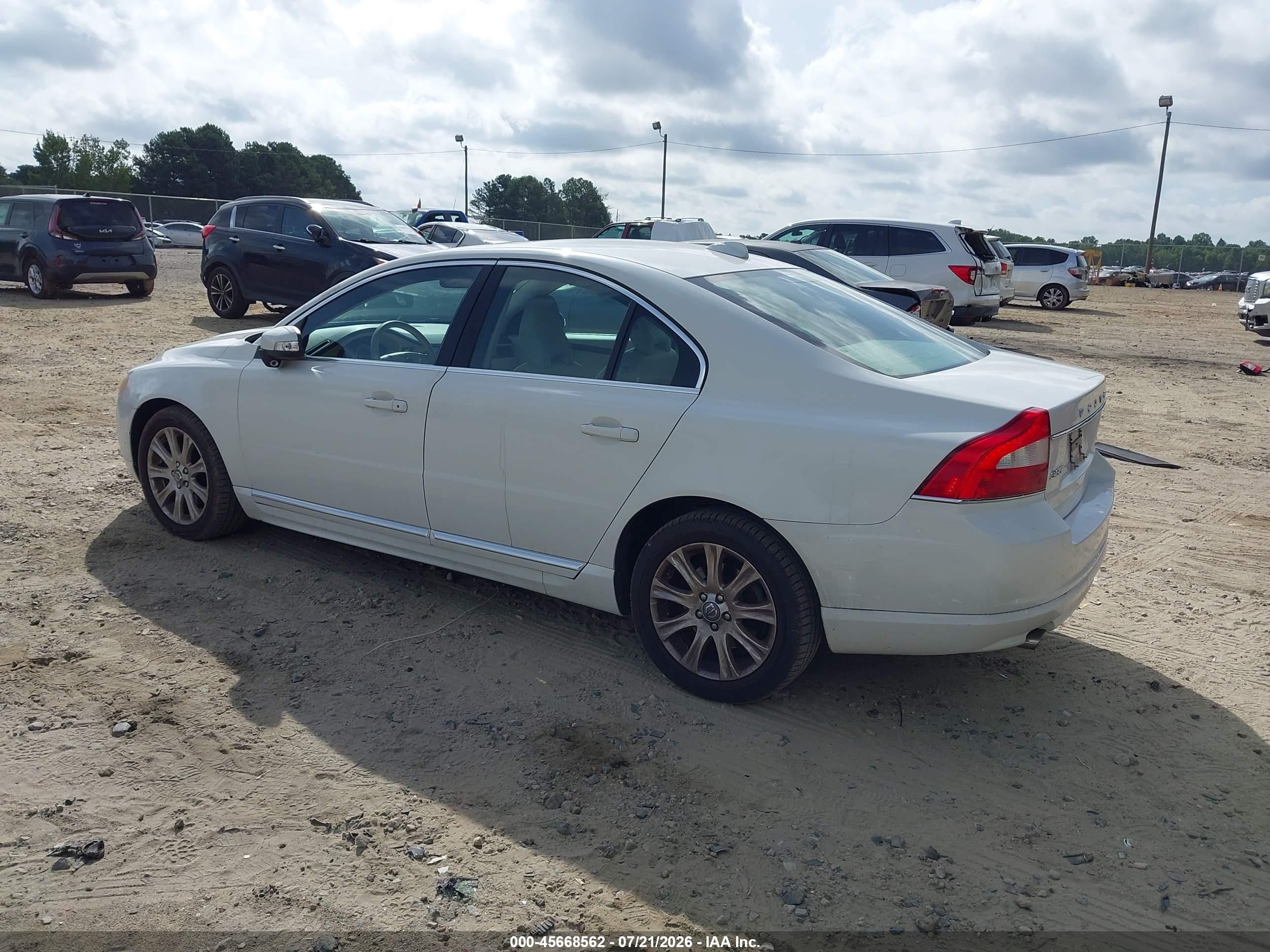 2011 Volvo S80 3.2 White vin: YV1940AS7B1145183