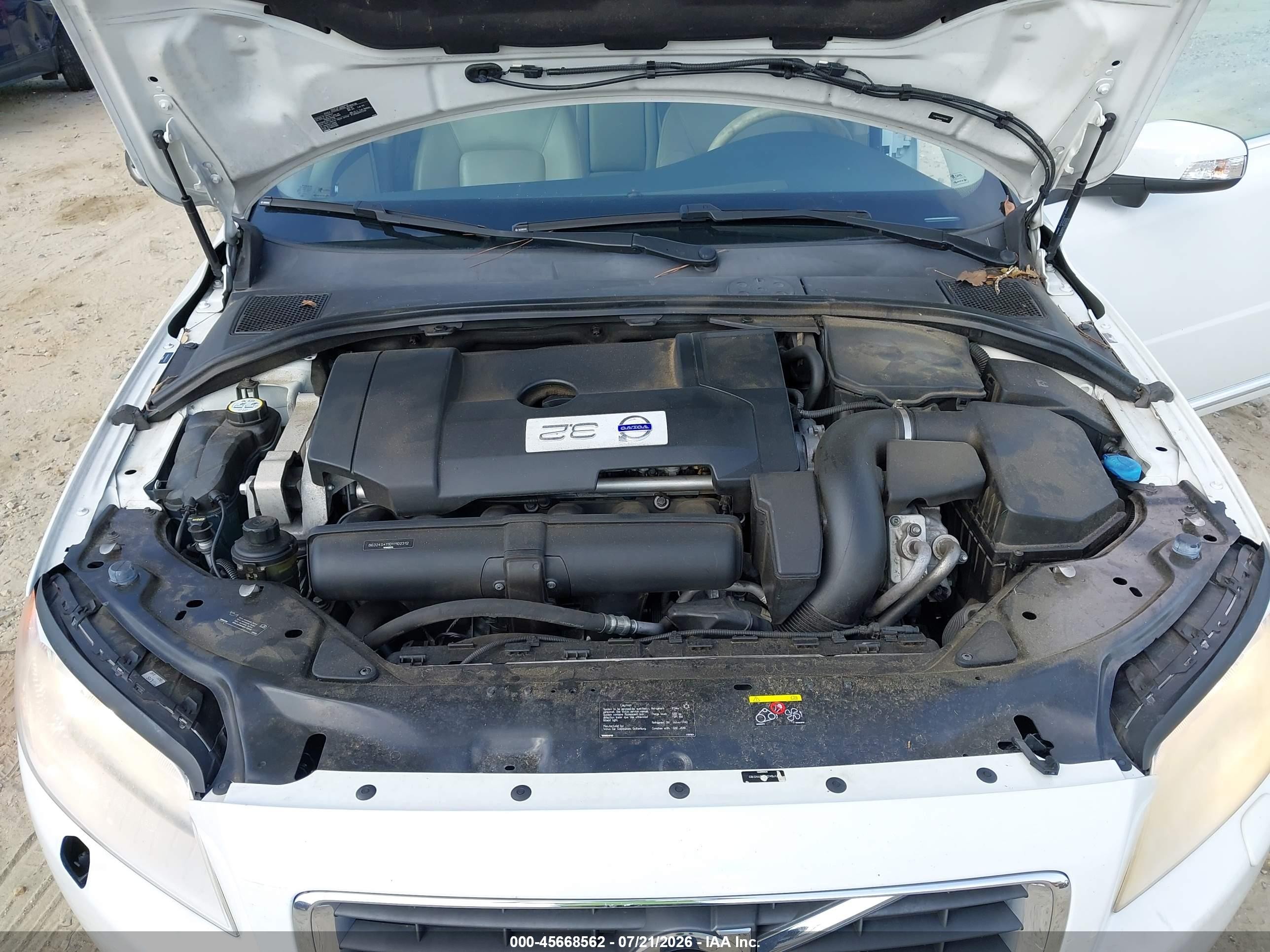 2011 Volvo S80 3.2 White vin: YV1940AS7B1145183