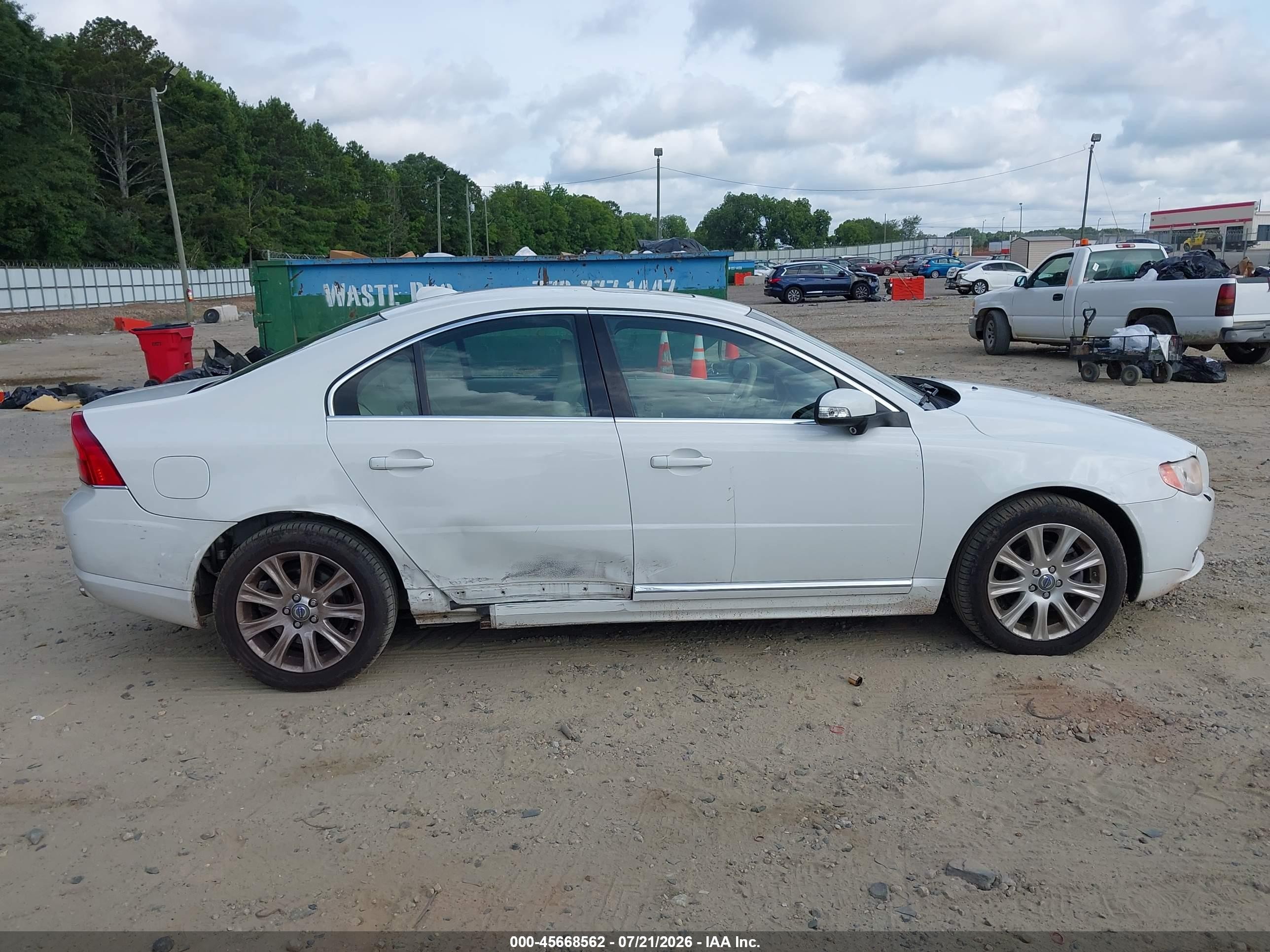 2011 Volvo S80 3.2 White vin: YV1940AS7B1145183