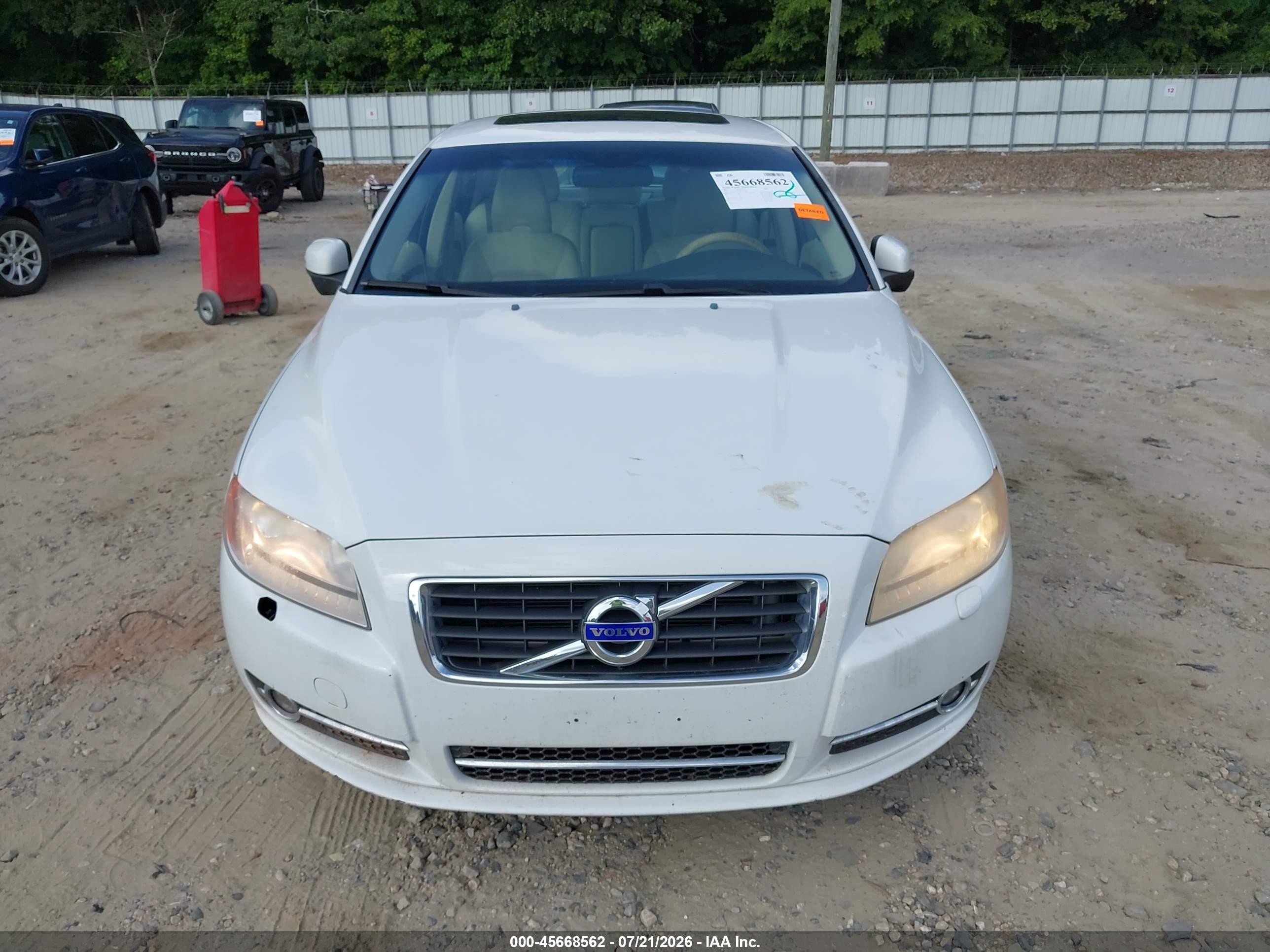 2011 Volvo S80 3.2 White vin: YV1940AS7B1145183