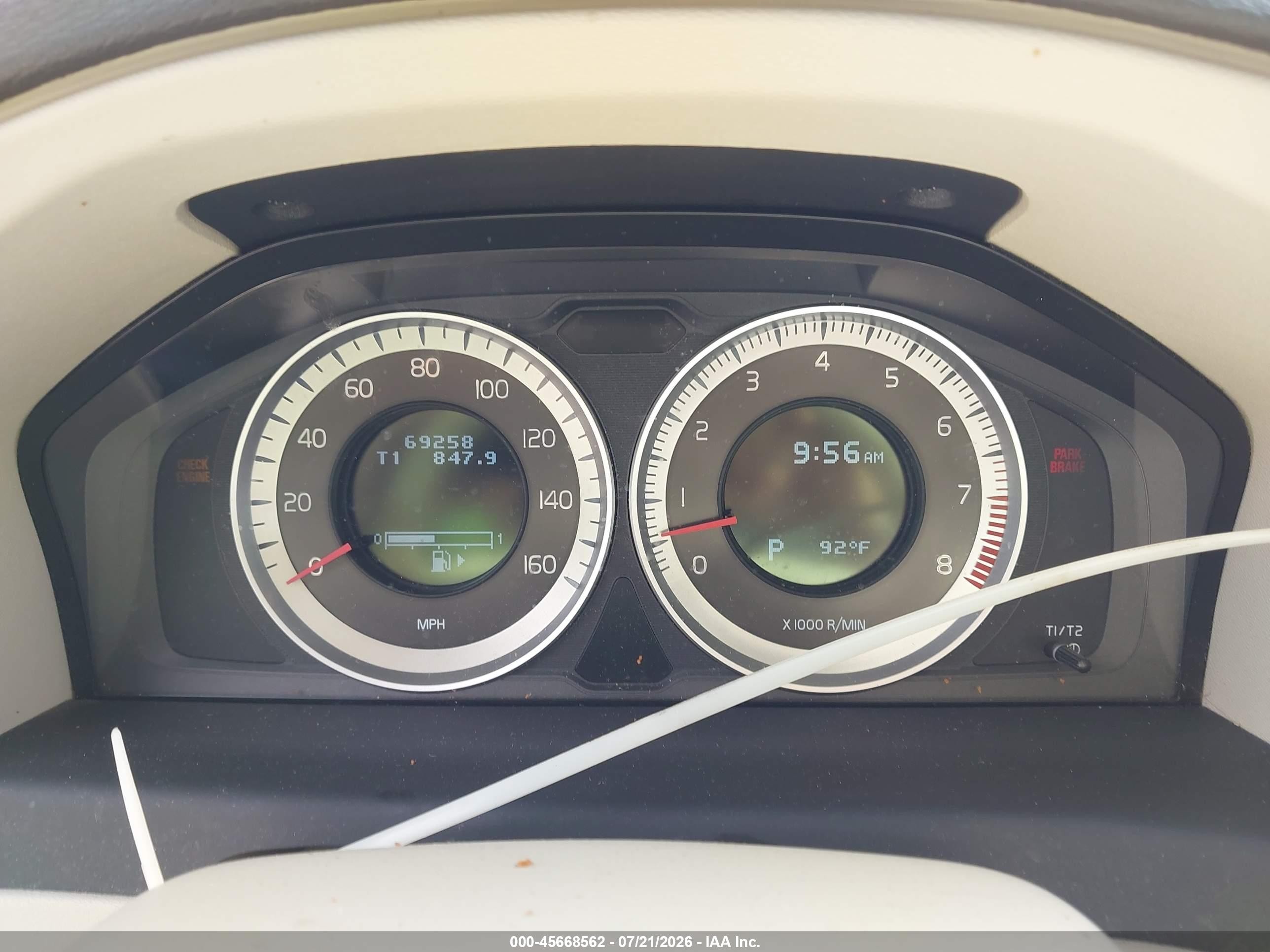 2011 Volvo S80 3.2 White vin: YV1940AS7B1145183