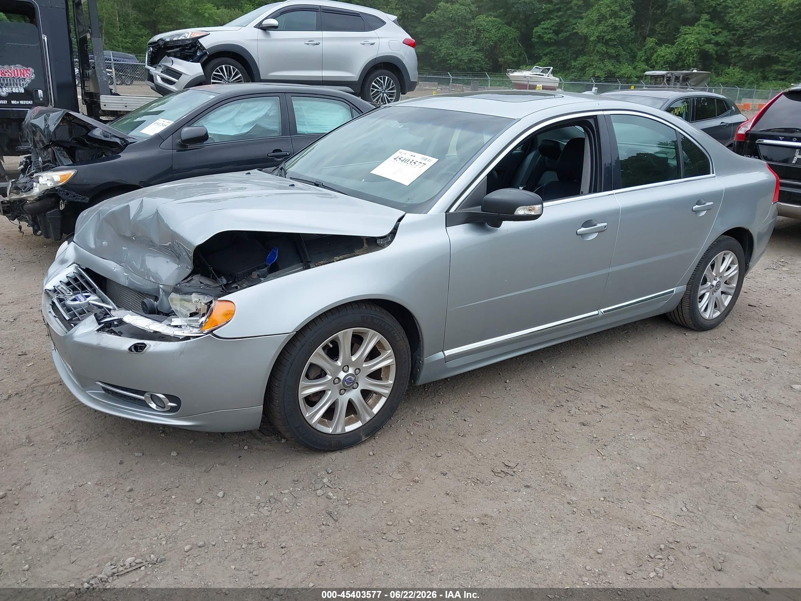 2011 Volvo S80 3.2l Silver vin: YV1940AS9B1136470