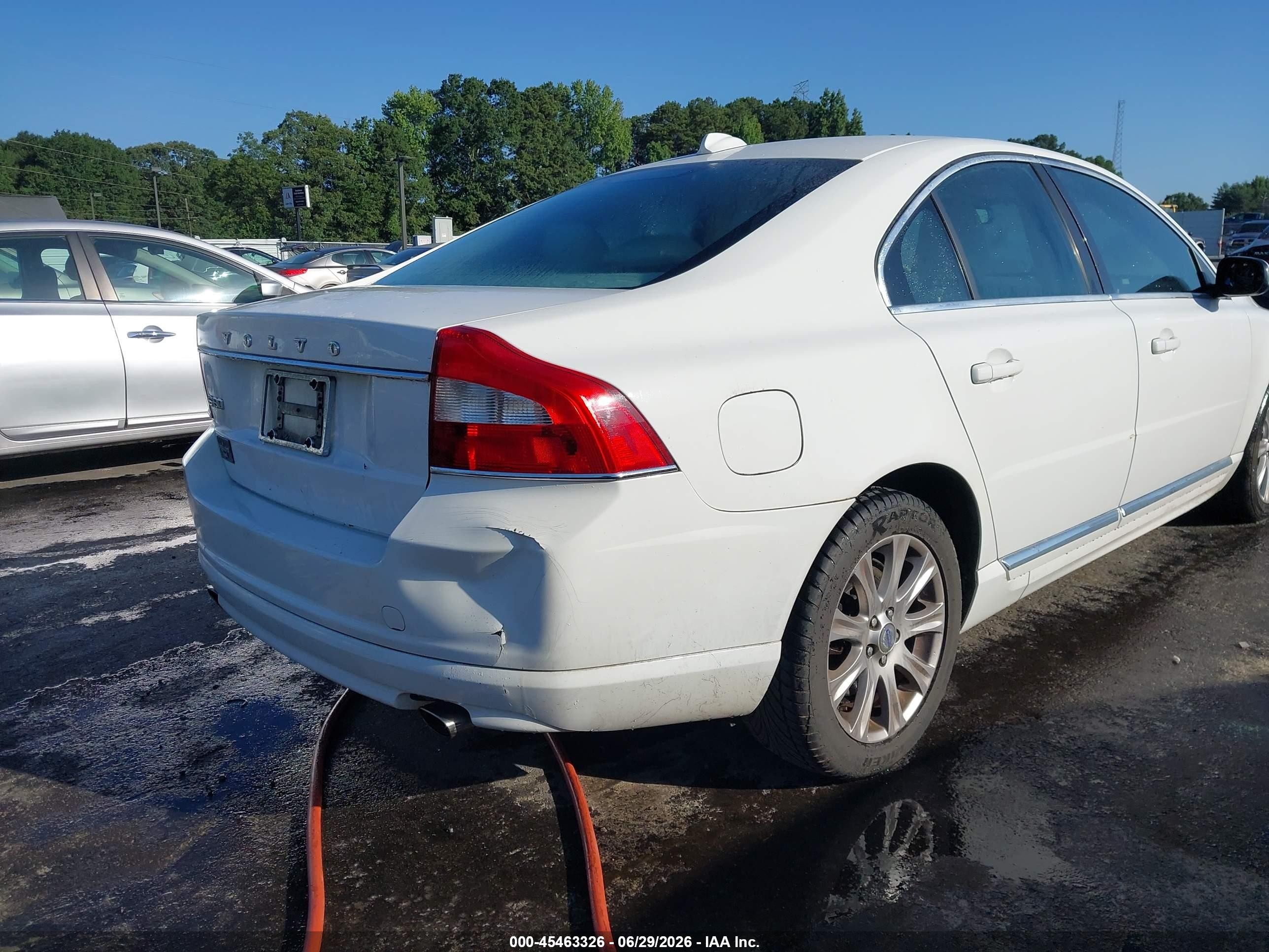 2011 Volvo S80 3.2l White vin: YV1952AS1B1140165