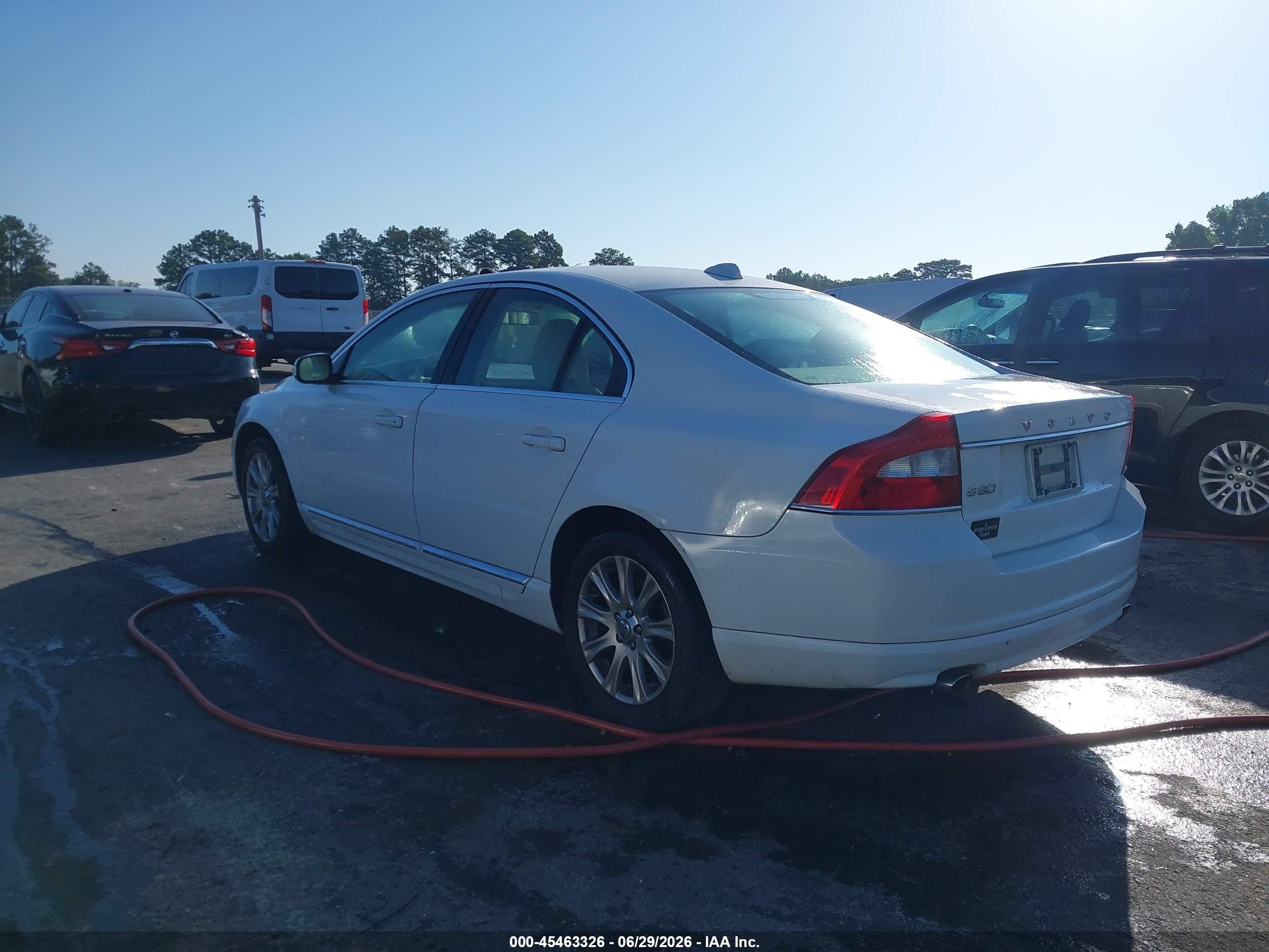 2011 Volvo S80 3.2l White vin: YV1952AS1B1140165