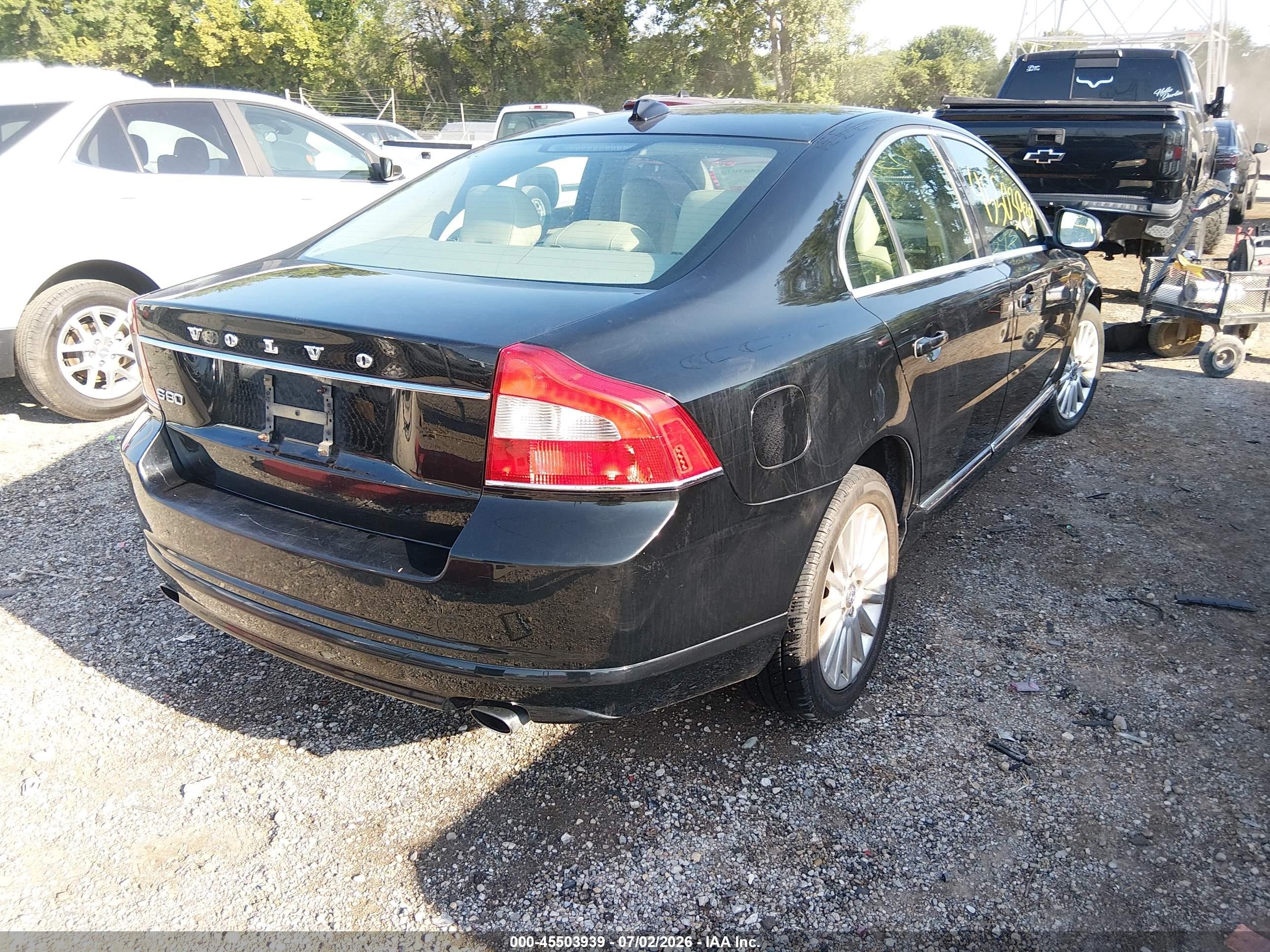 2012 Volvo S80 3.2l Premier Plus Black vin: YV1952AS1C1152091