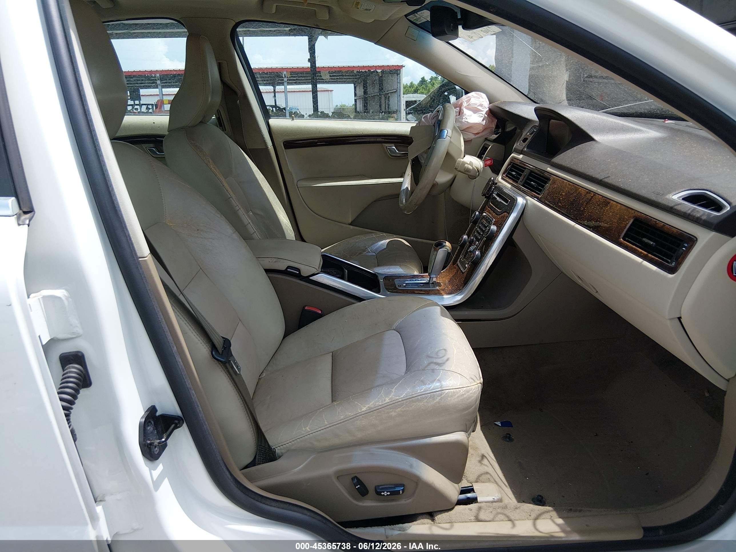 2012 Volvo S80 3.2l/3.2l Platinum/3.2l Premier Plus White vin: YV1952AS3C1159771