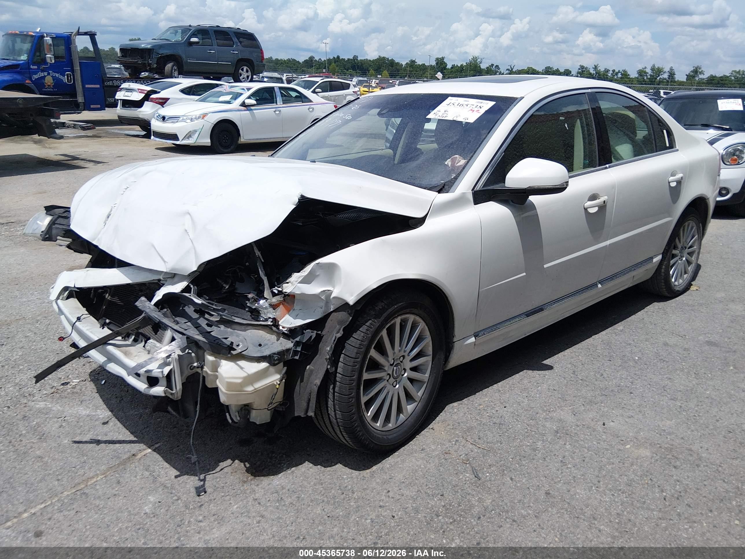 2012 Volvo S80 3.2l/3.2l Platinum/3.2l Premier Plus White vin: YV1952AS3C1159771