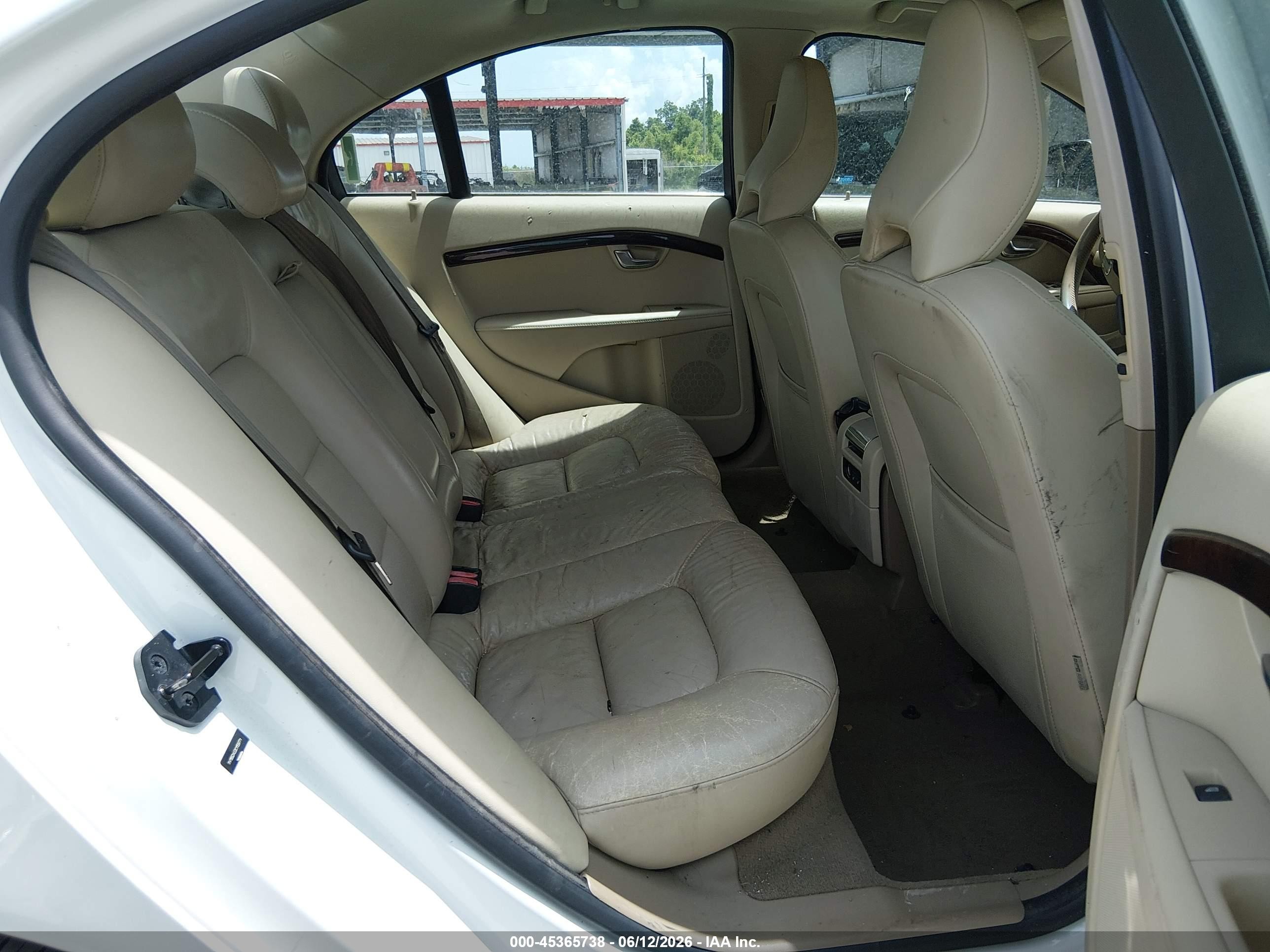 2012 Volvo S80 3.2l/3.2l Platinum/3.2l Premier Plus White vin: YV1952AS3C1159771