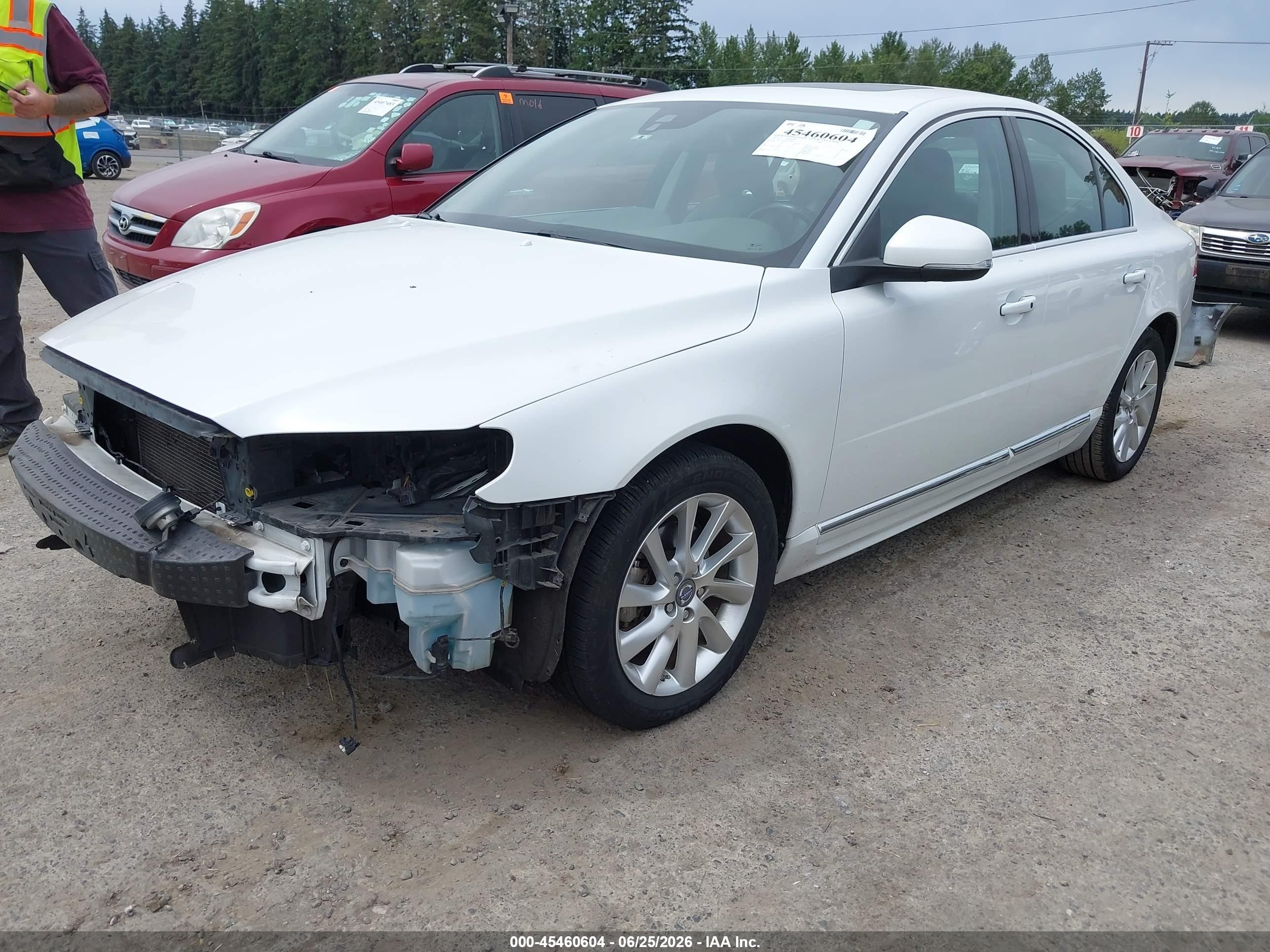 2014 Volvo S80 3.2/3.2 Platinum/3.2 Premier Plus White vin: YV1952AS4E1180874