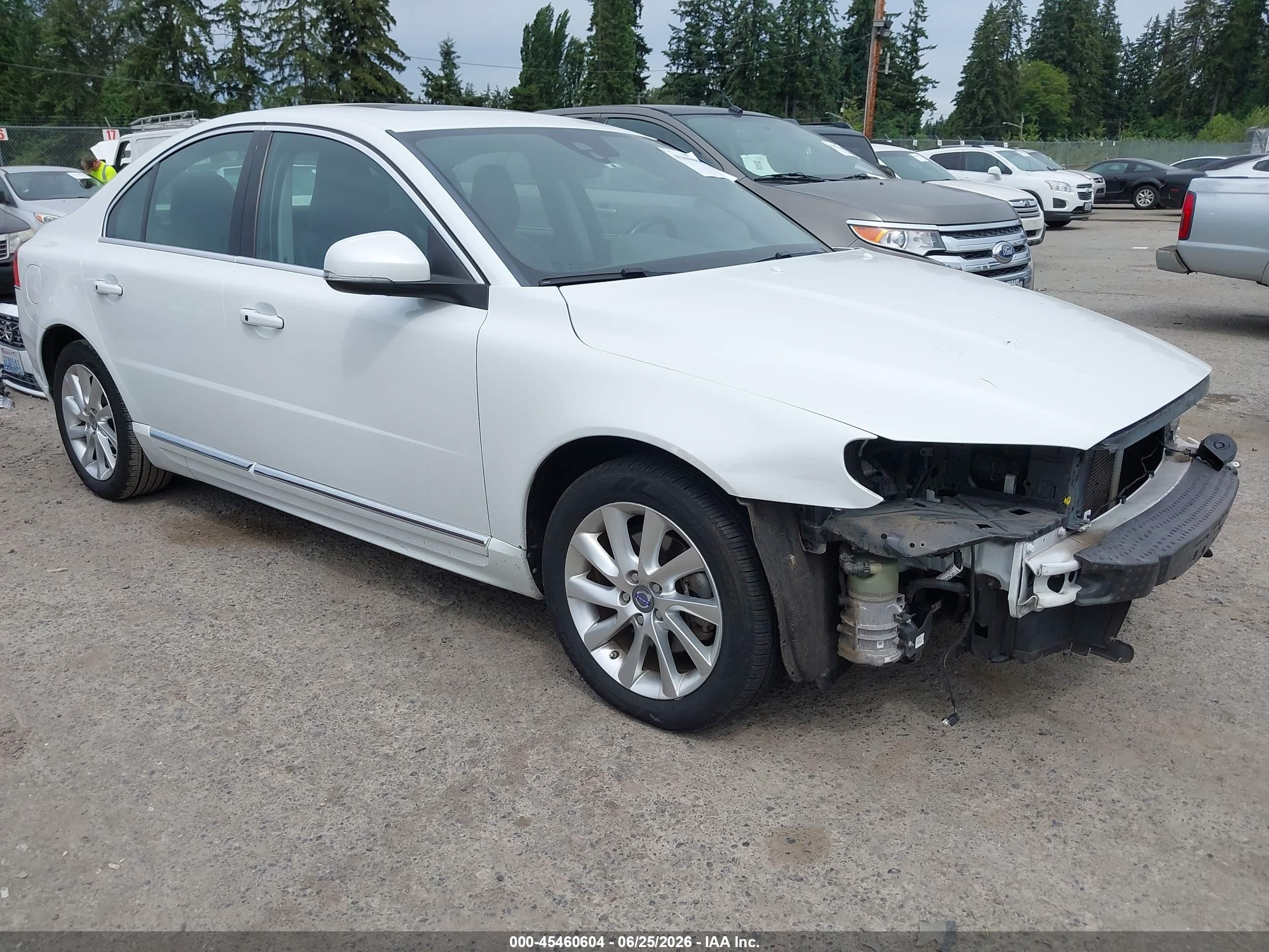 2014 Volvo S80 3.2/3.2 Platinum/3.2 Premier Plus White vin: YV1952AS4E1180874