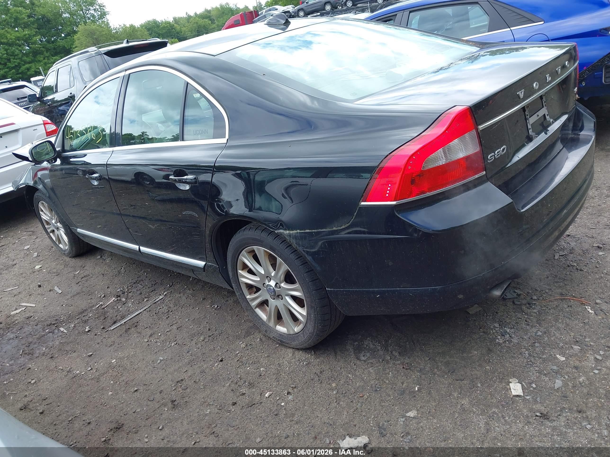 2010 Volvo S80 3.2 Black vin: YV1960AS4A1130973