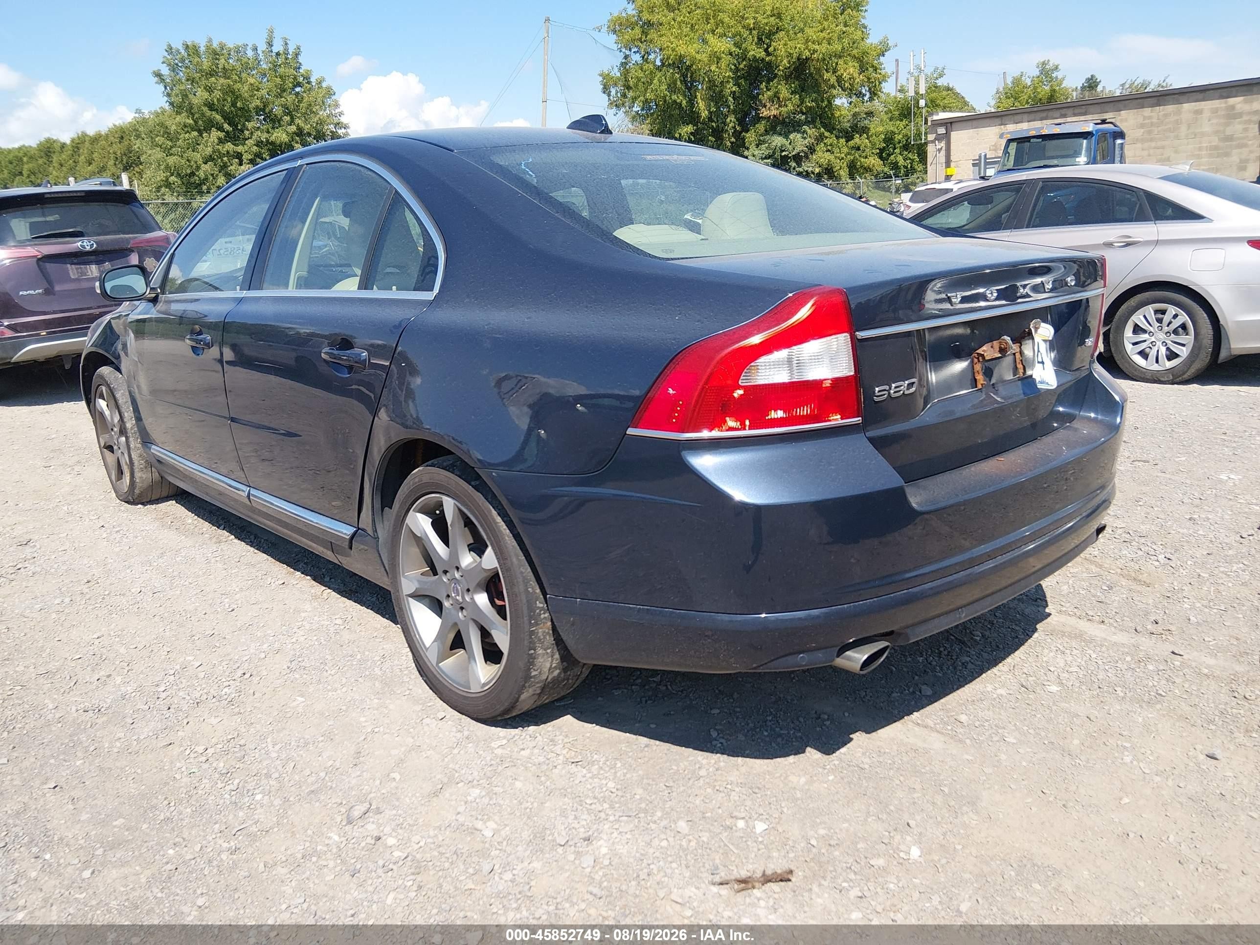 2010 Volvo S80 3.2 Blue vin: YV1960AS7A1115089
