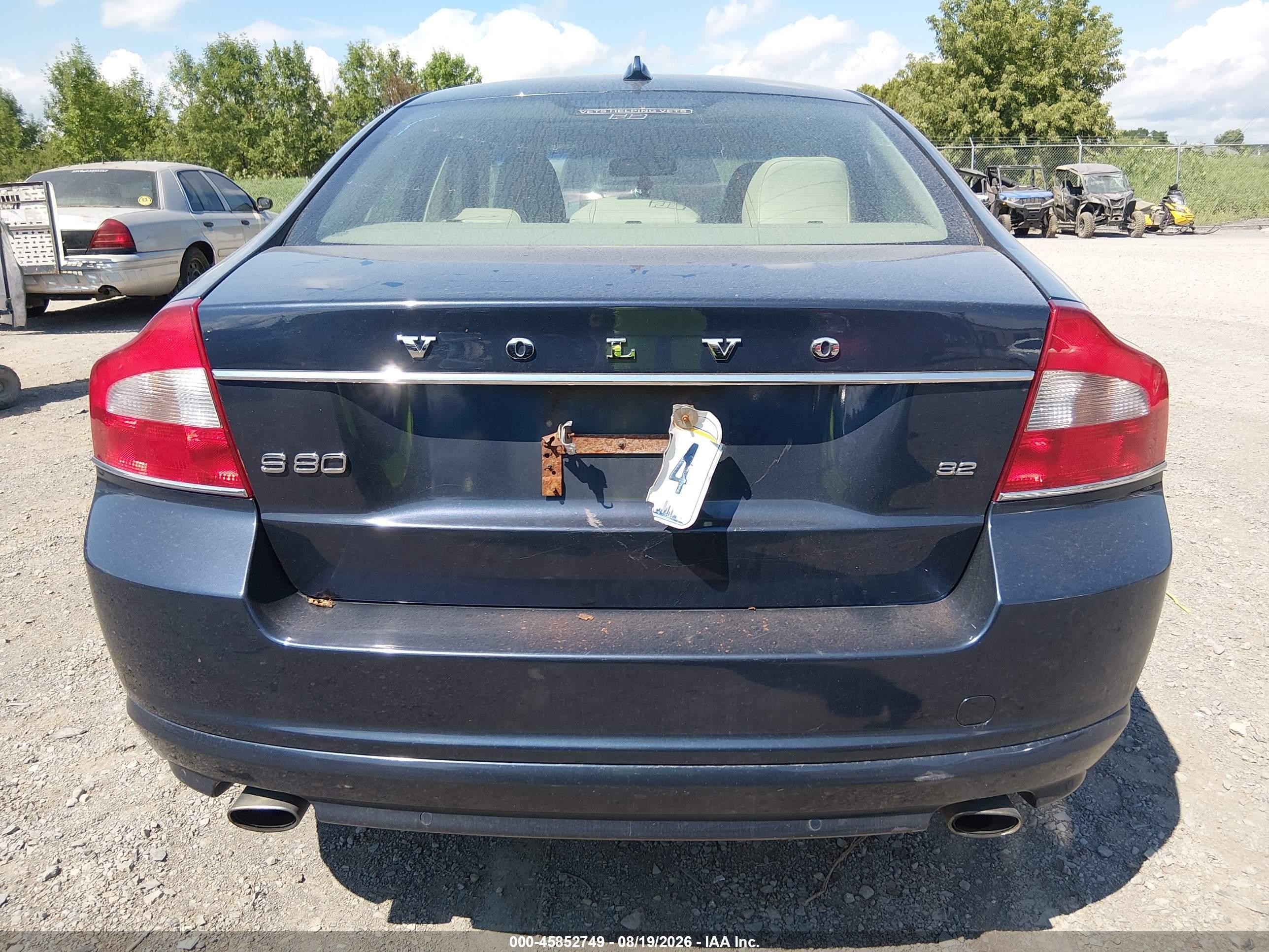 2010 Volvo S80 3.2 Blue vin: YV1960AS7A1115089