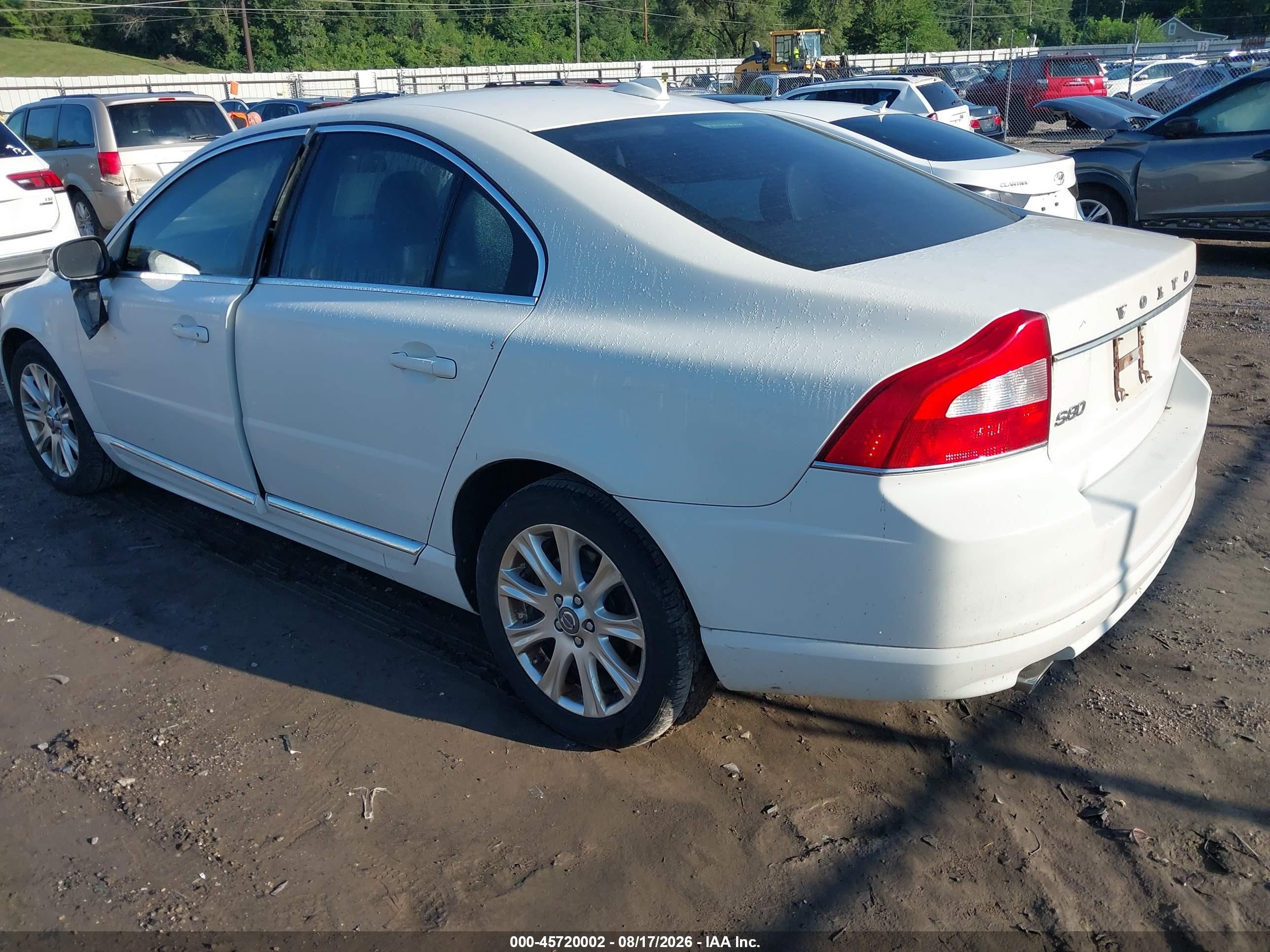 2010 Volvo S80 3.2 White vin: YV1960AS9A1127146