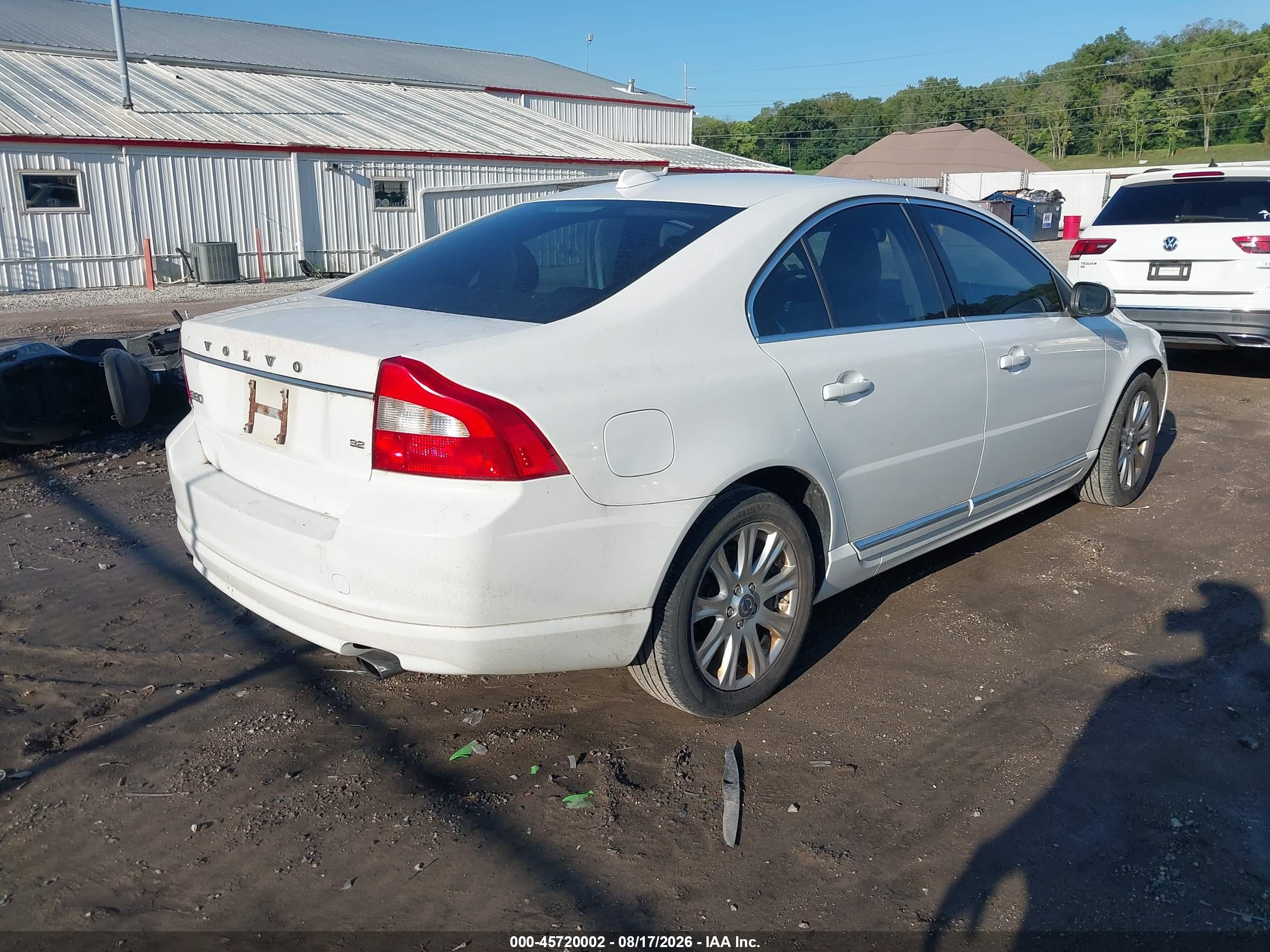 2010 Volvo S80 3.2 White vin: YV1960AS9A1127146
