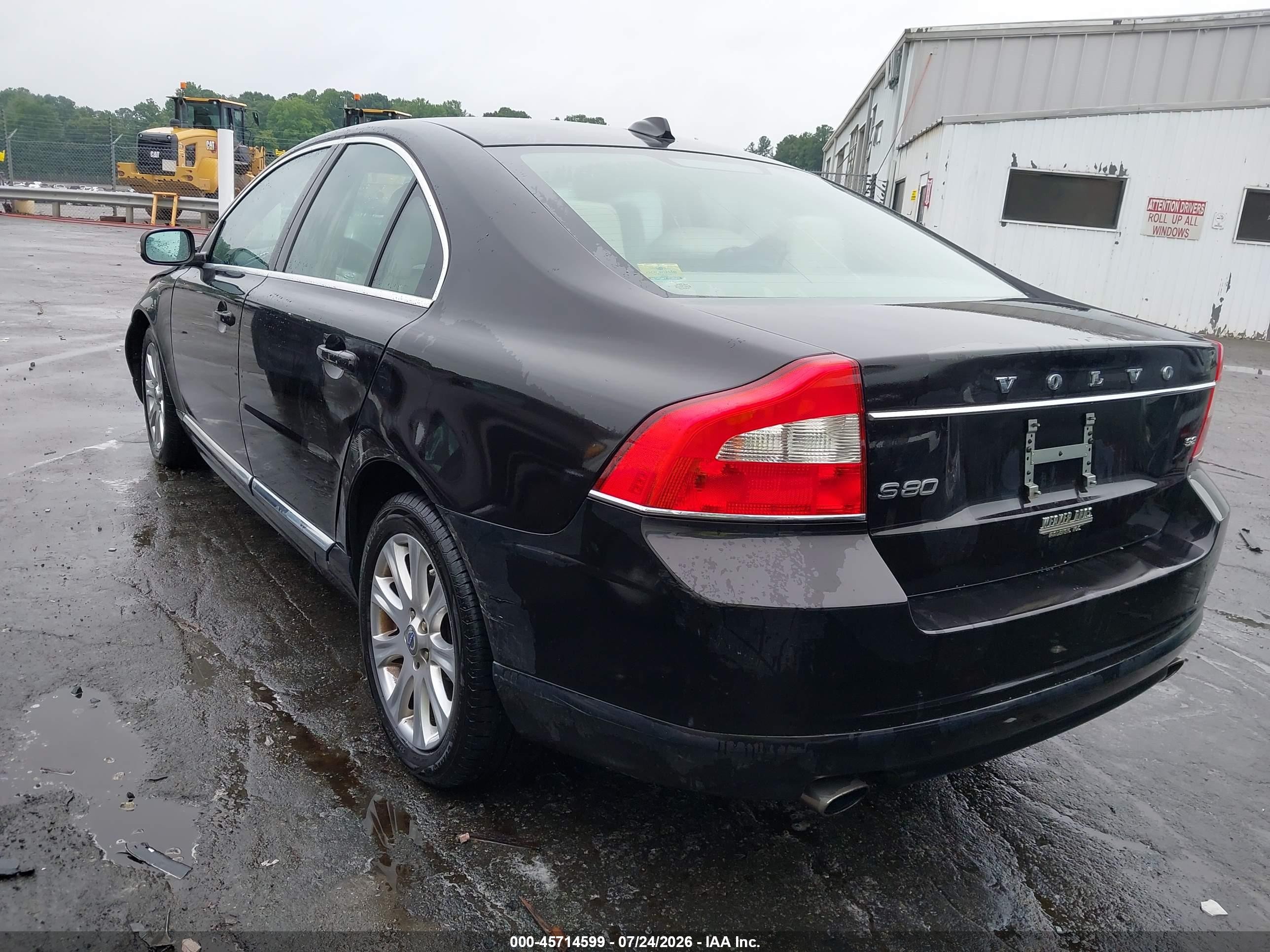 2010 Volvo S80 3.2 Black vin: YV1982AS6A1123058