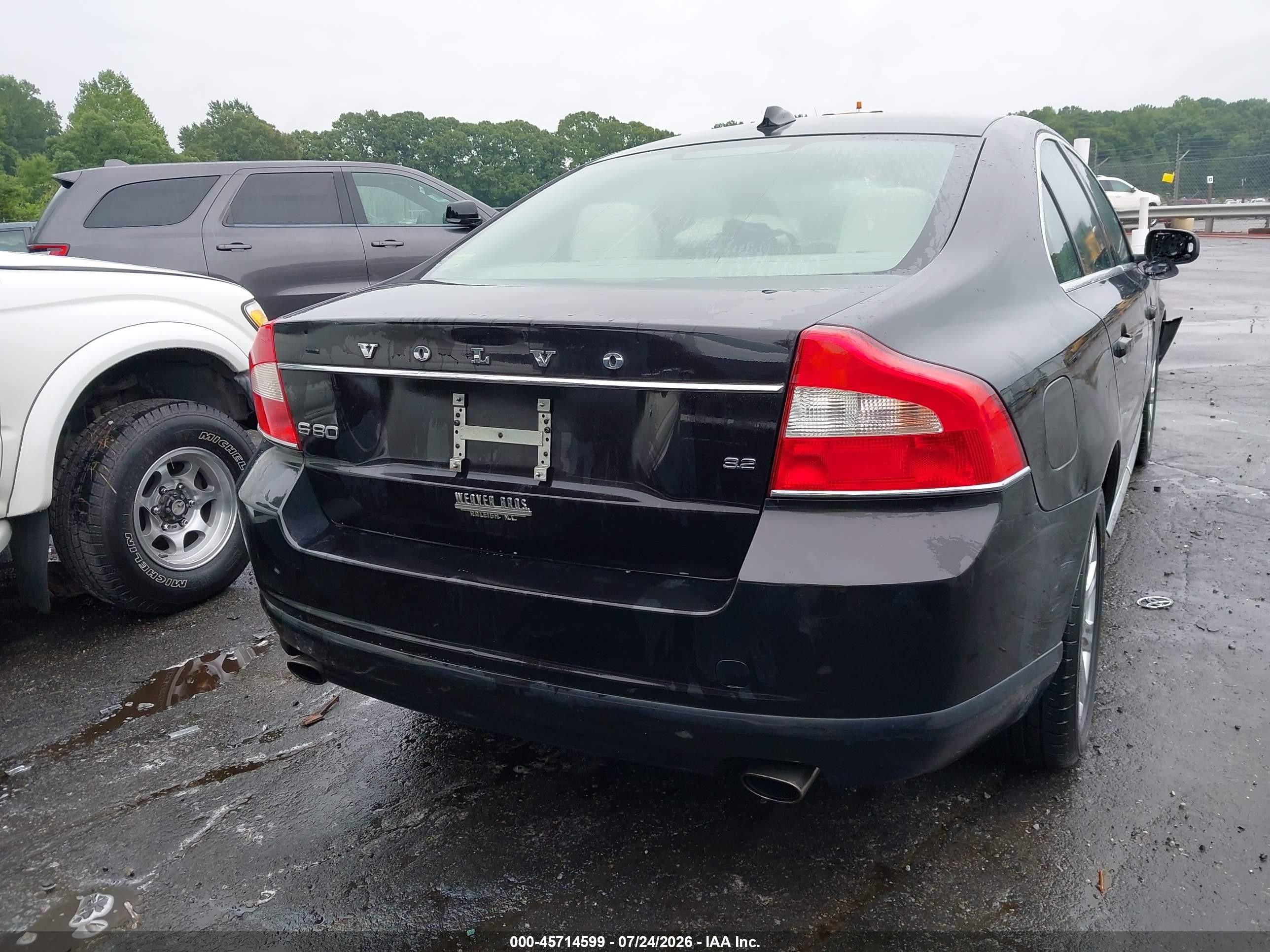 2010 Volvo S80 3.2 Black vin: YV1982AS6A1123058