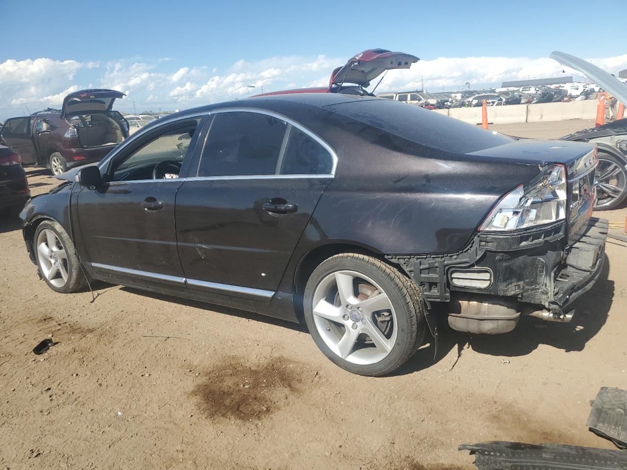 2010 Volvo S80 T6 Black vin: YV1992AH6A1131744