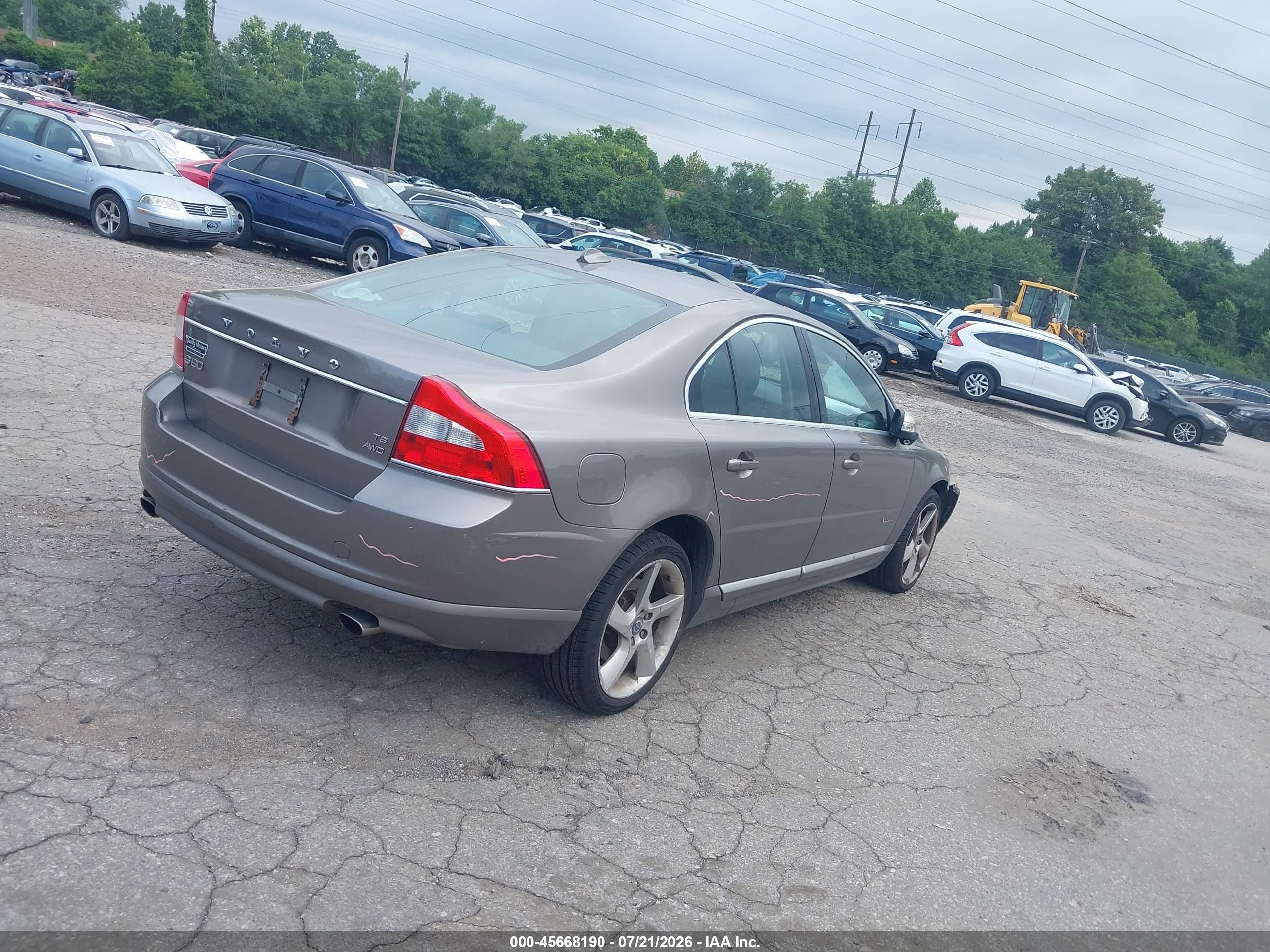 2010 Volvo S80 T6 Brown vin: YV1992AH8A1123905