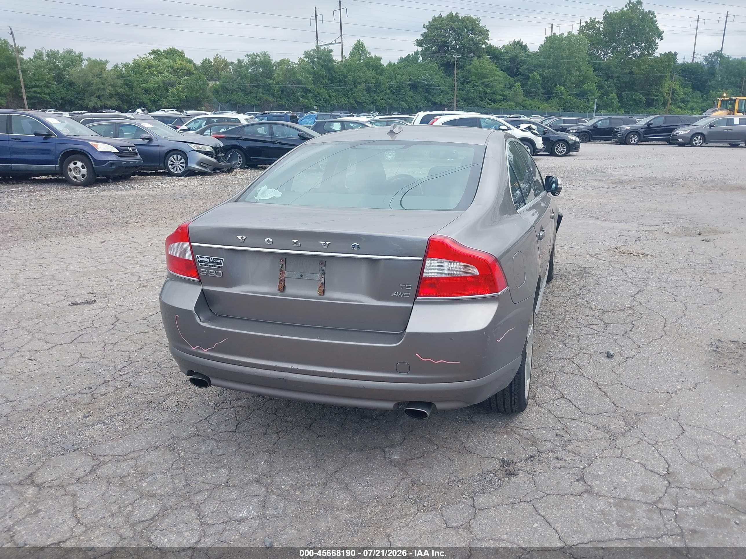 2010 Volvo S80 T6 Brown vin: YV1992AH8A1123905