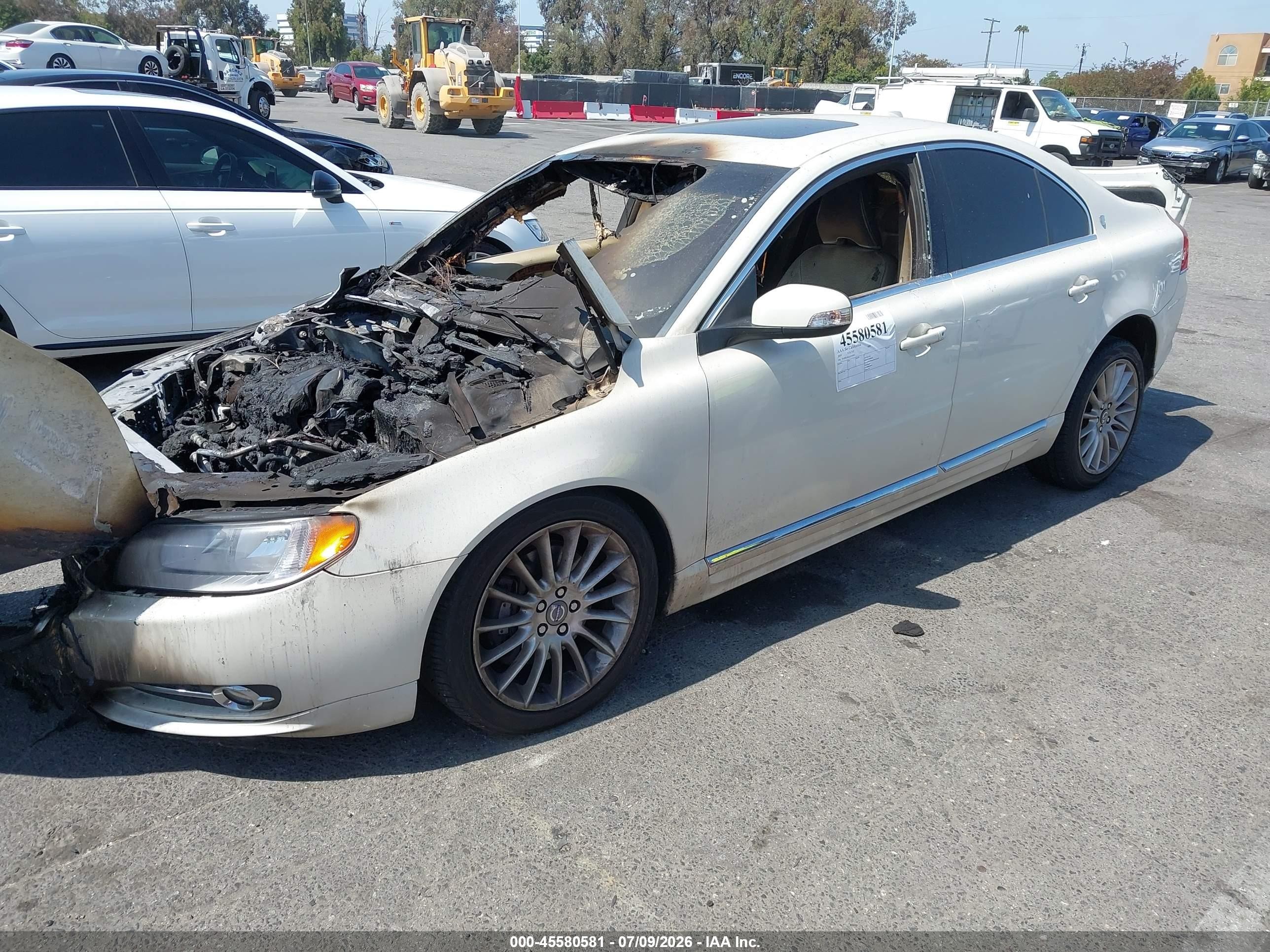 2010 Volvo S80 T6 White vin: YV1992AR2A1119745