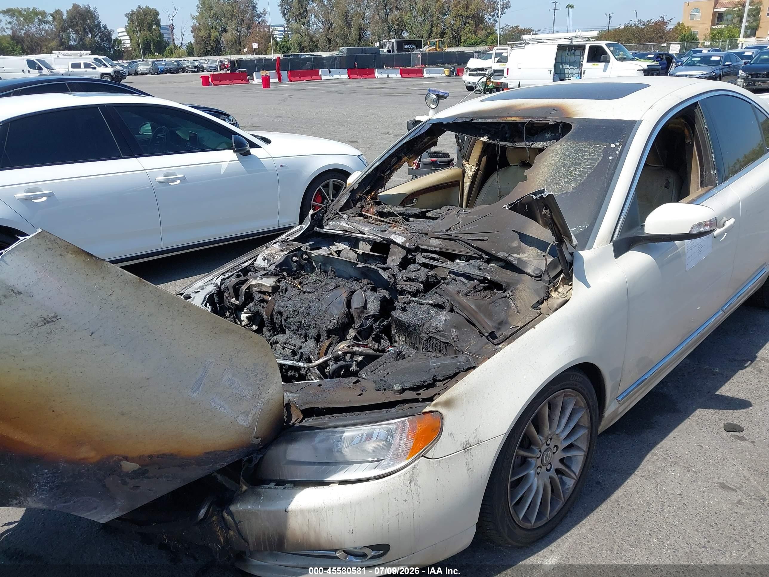 2010 Volvo S80 T6 White vin: YV1992AR2A1119745